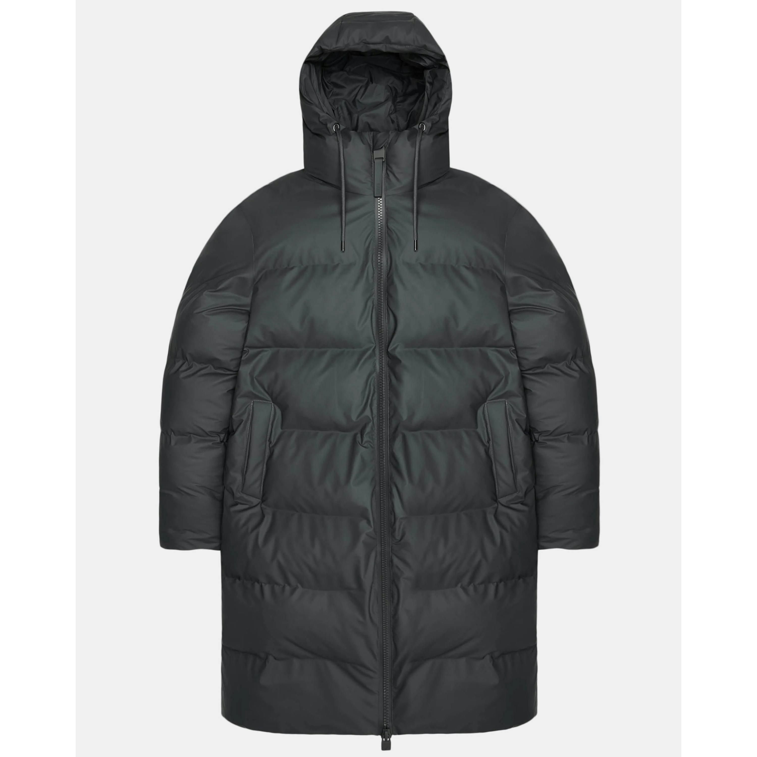 Rains Puffer Jacket  in Grey , view 3 of 6