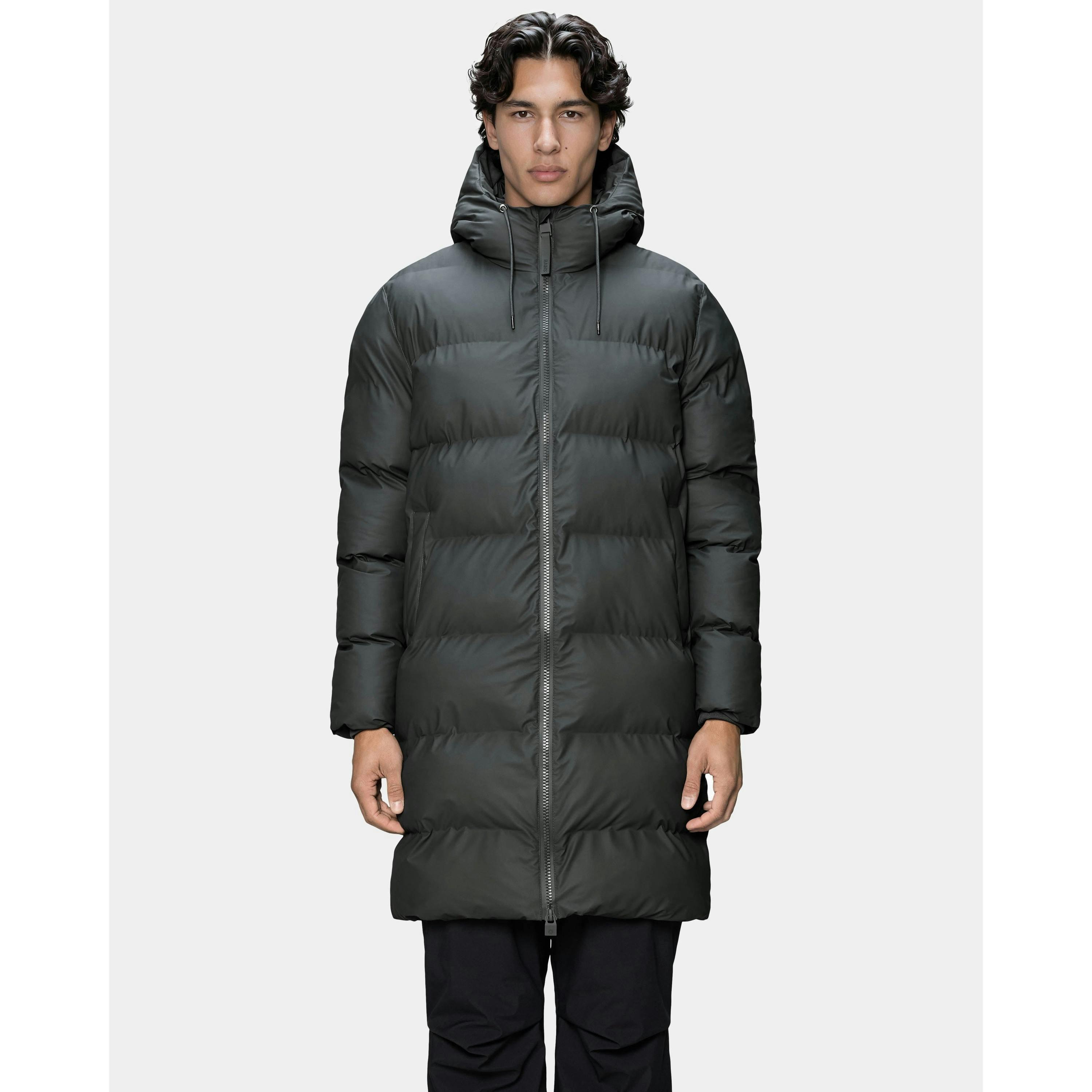 Rains Puffer Jacket  in Grey , view 4 of 6