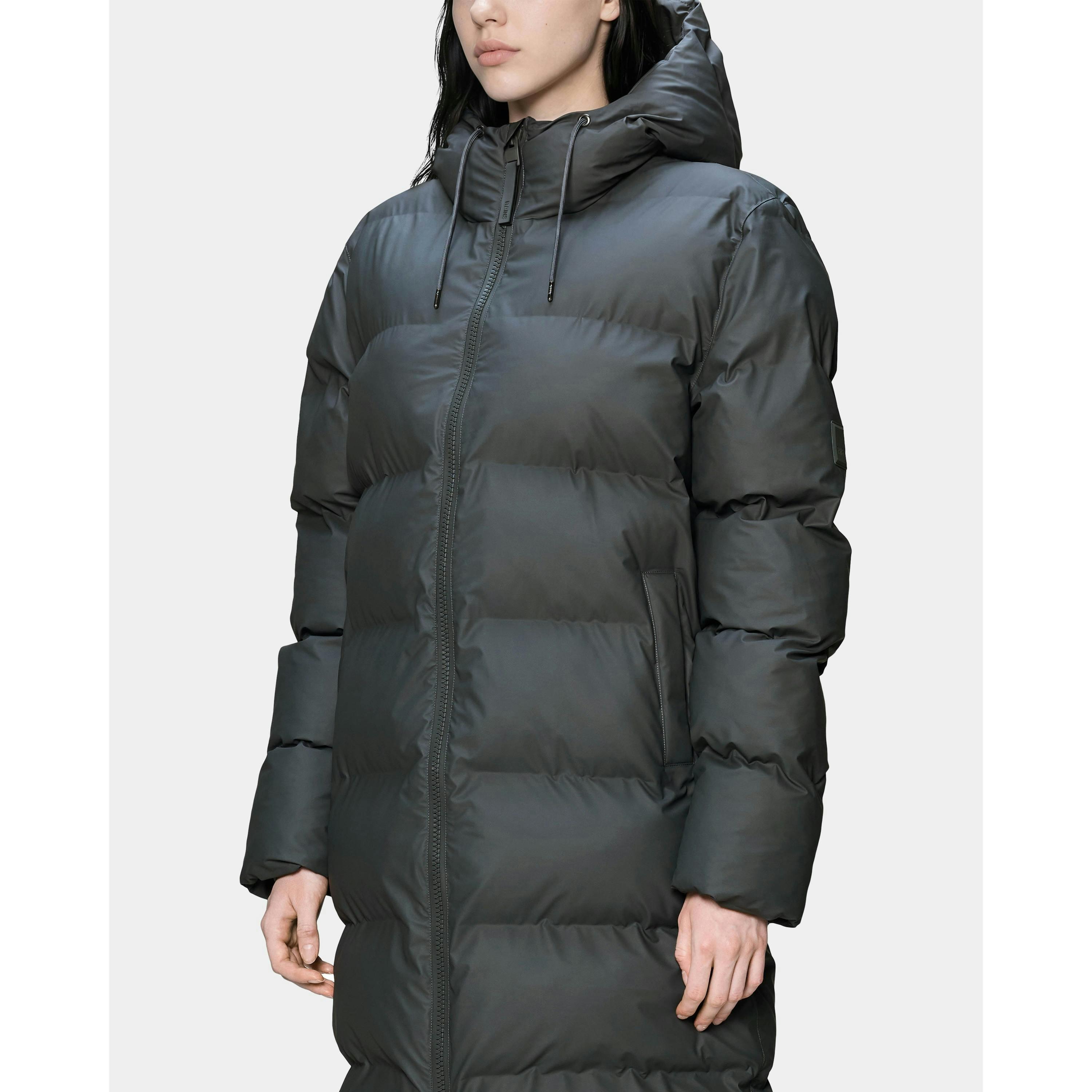 Rains Puffer Jacket  in Grey , view 6 of 6