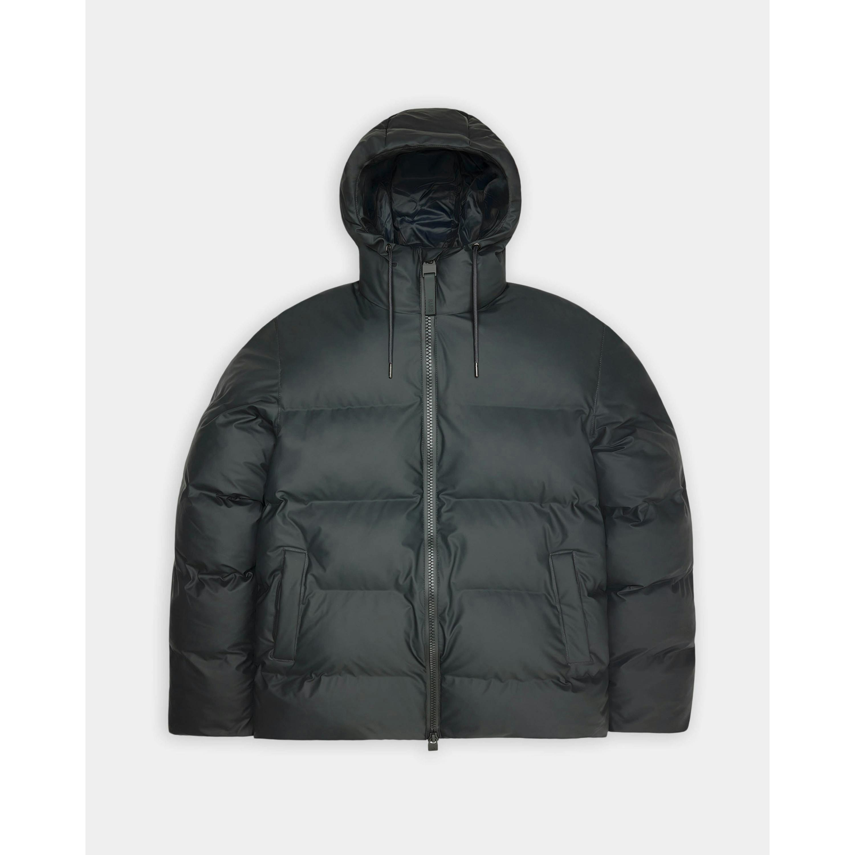 Rains Puffer Jacket  in Grey , view 3 of 6