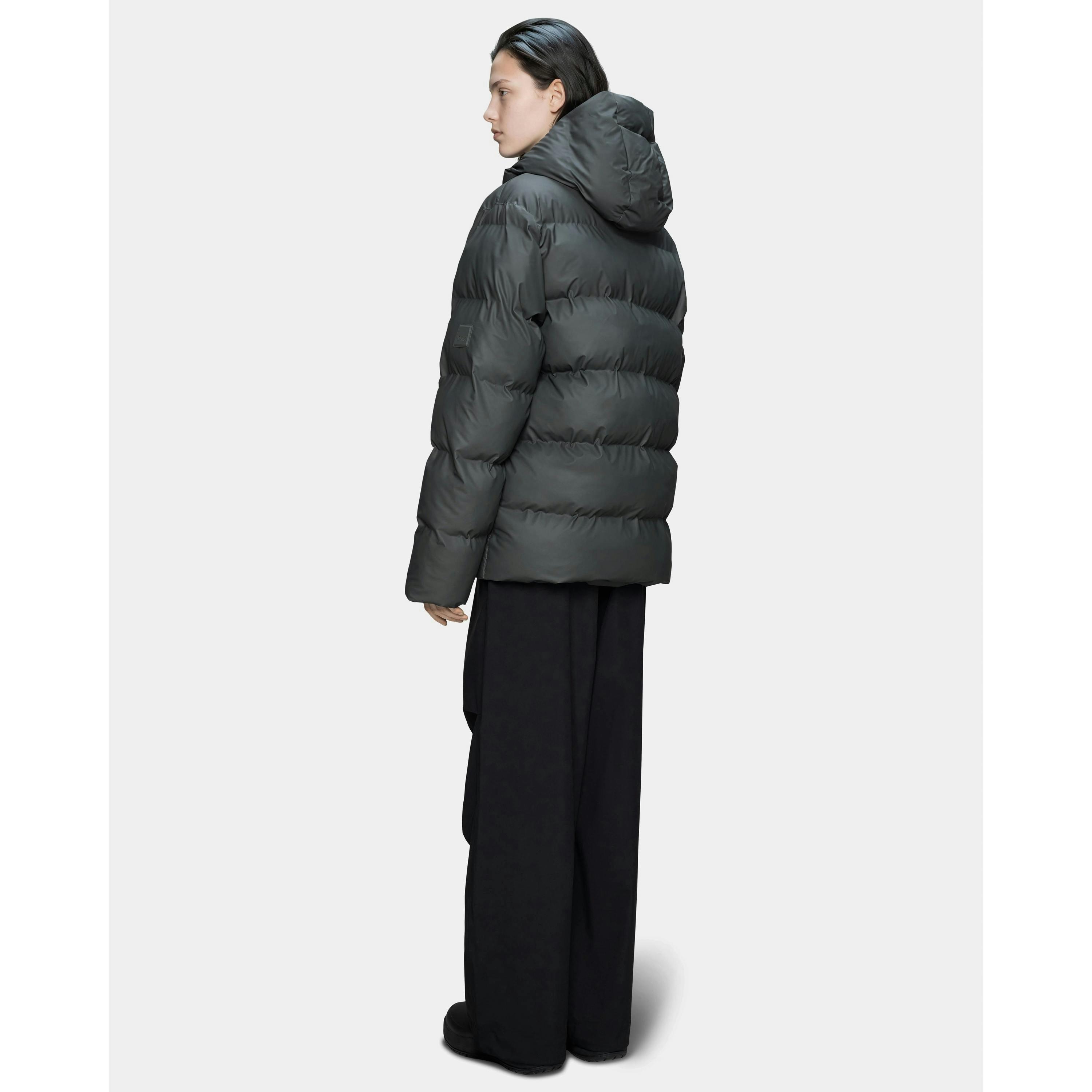 Rains Puffer Jacket  in Grey , view 6 of 6