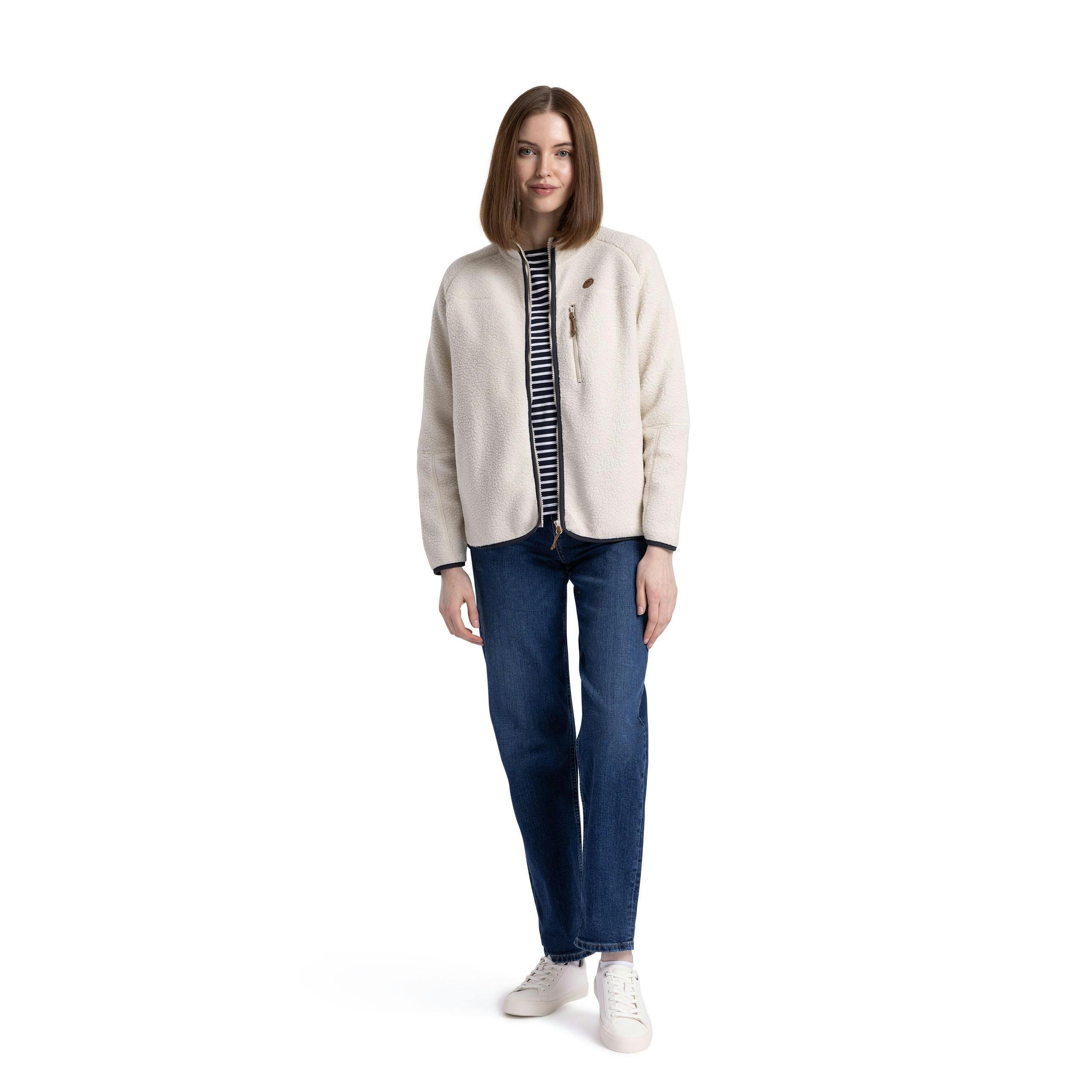 Women S Fleece Jacket  Quake In White , view 4 of 6