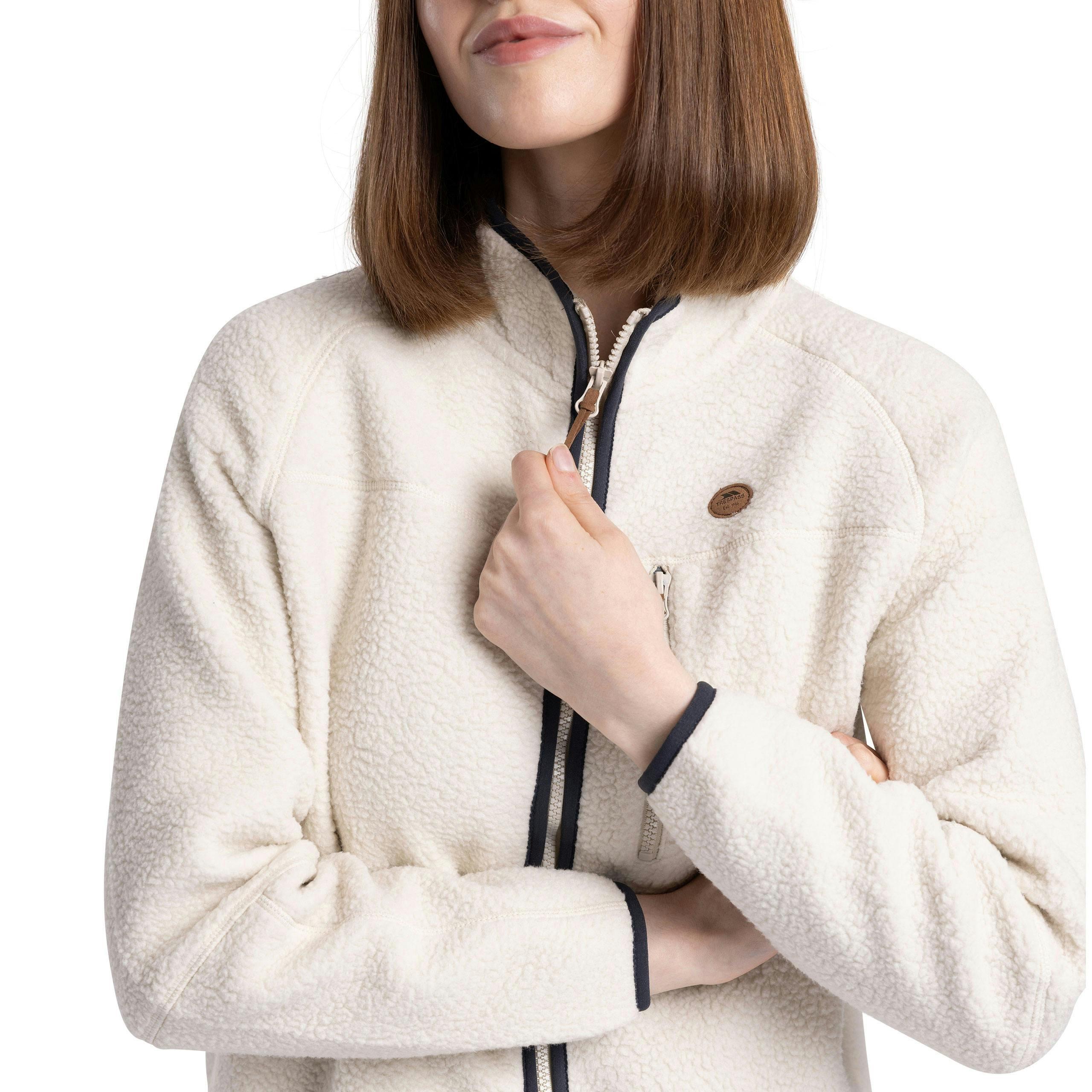 Women S Fleece Jacket  Quake In White , view 6 of 6