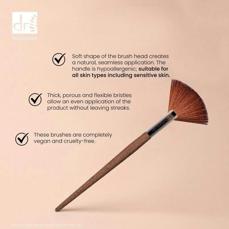 Dr. Botanicals Coffee Ground Fan Brush , view 3 of 5