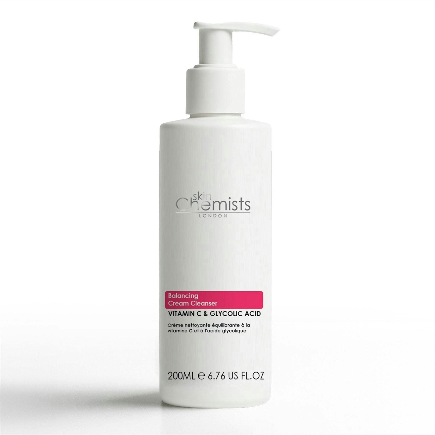 skinChemists Balancing Vitamin C & Glycolic Acid Anti-Ageing Cream Cleanser 200ml , view 6 of 6