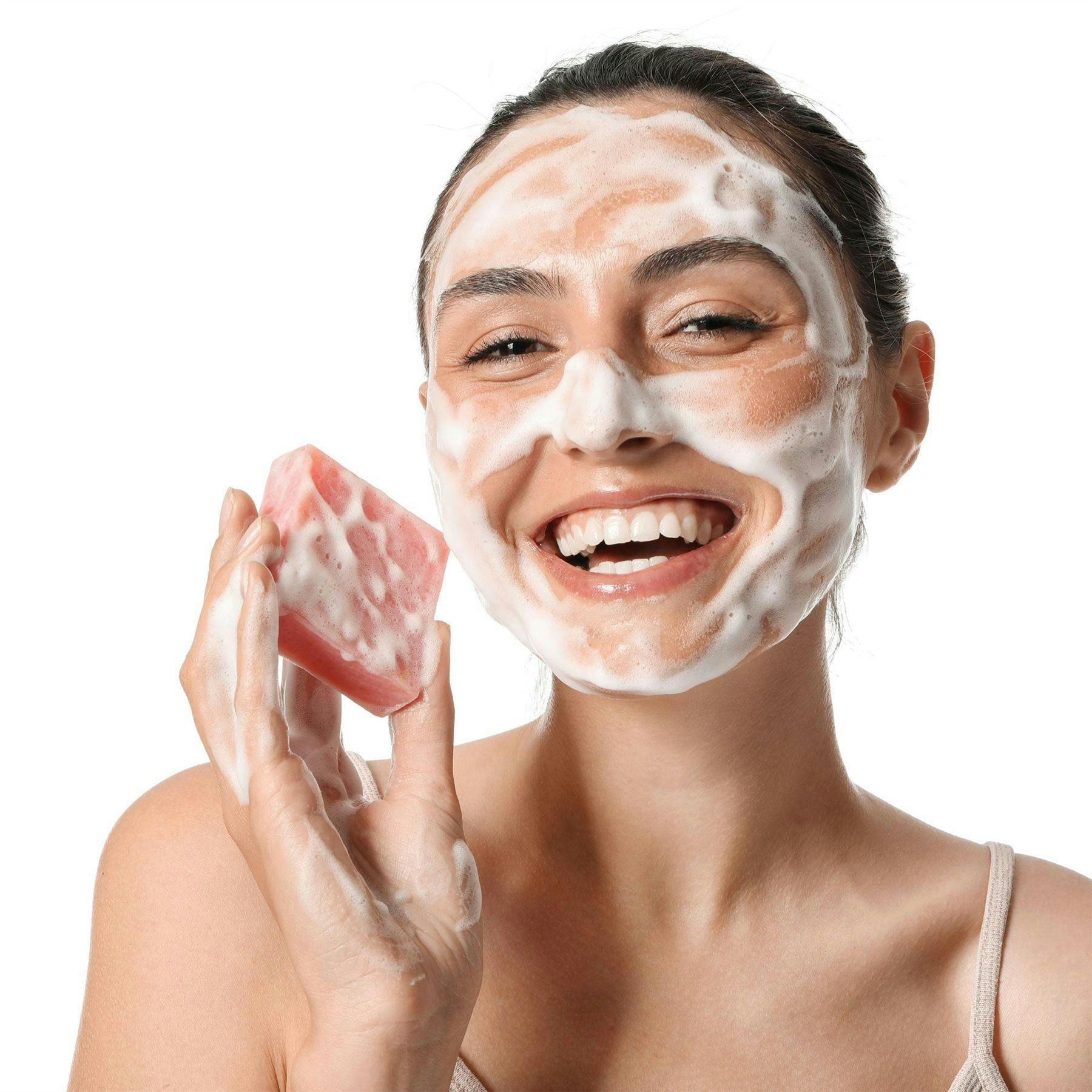 Dr. Botanicals La Rose Francaise Anti-Ageing Facial Cleansing Bar (Pack of 5) 100g x 5 , view 5 of 5