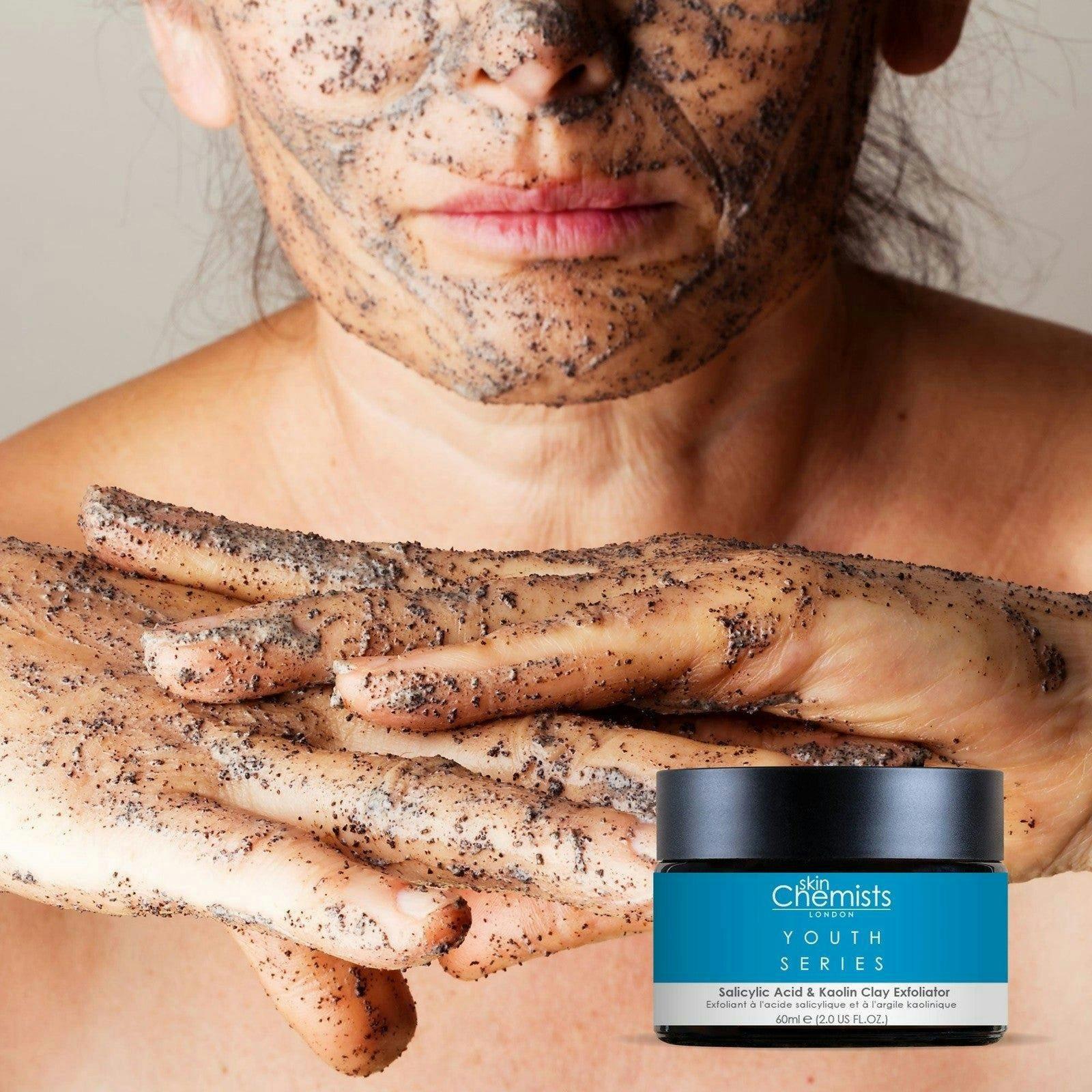 skinChemists Salicylic Acid & Kaolin Clay Anti-Ageing Exfoliator 60ml , view 2 of 5