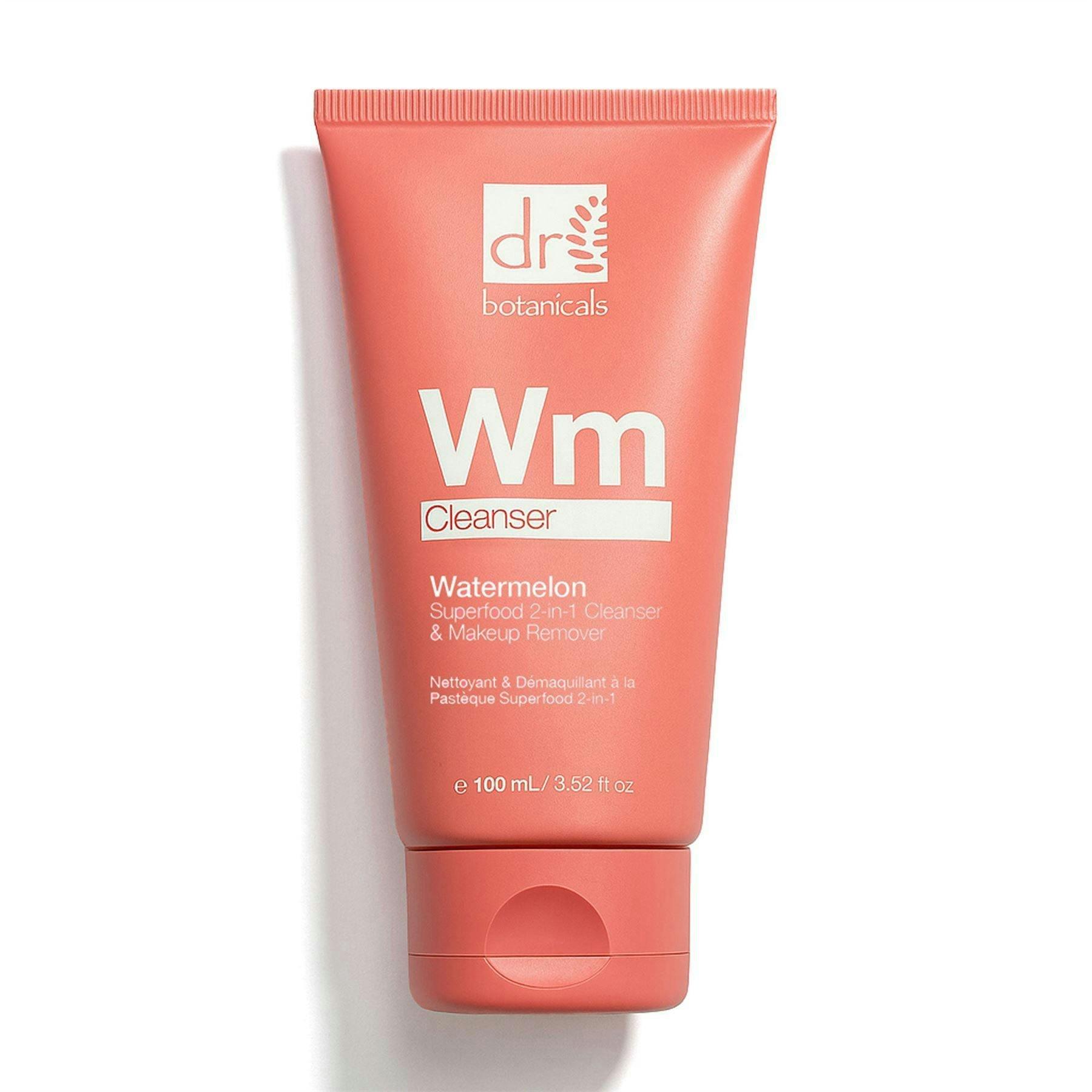 Dr. Botanicals Watermelon Superfood Anti-Ageing 2-in-1 Cleanser 100ml with Glycolic Acid, Salicylic Acid , view 4 of 6