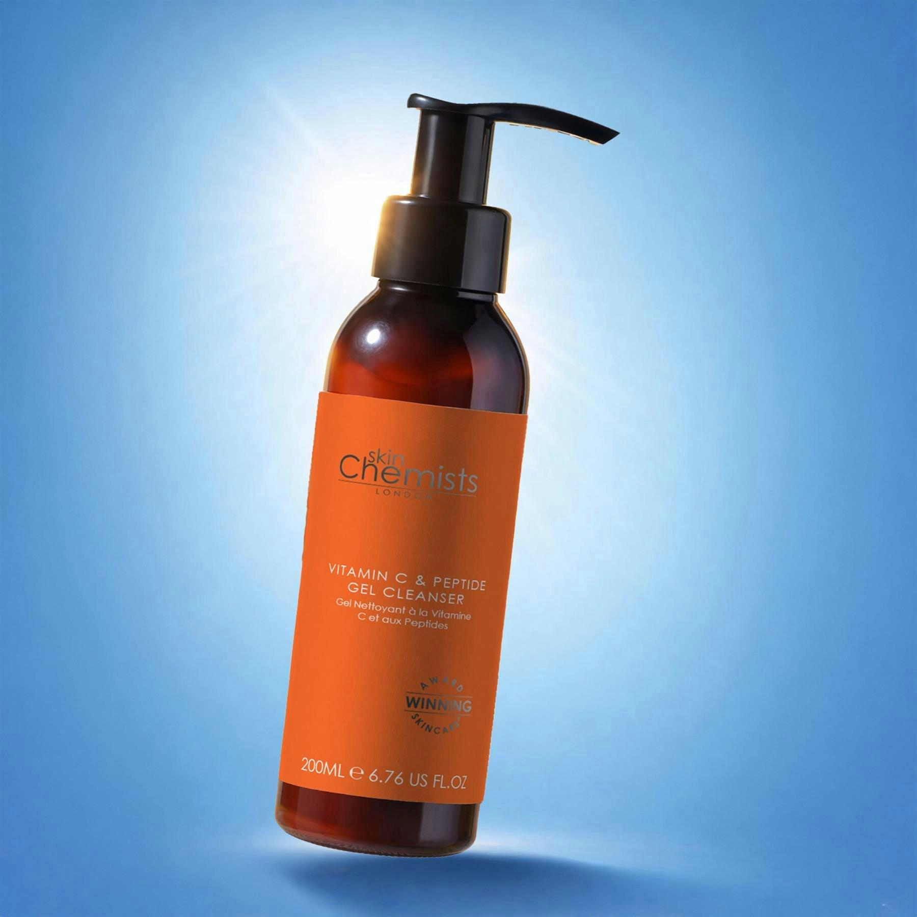 skinChemists Vitamin C & Peptide Anti-Ageing Gel Cleanser 200ml , view 3 of 5