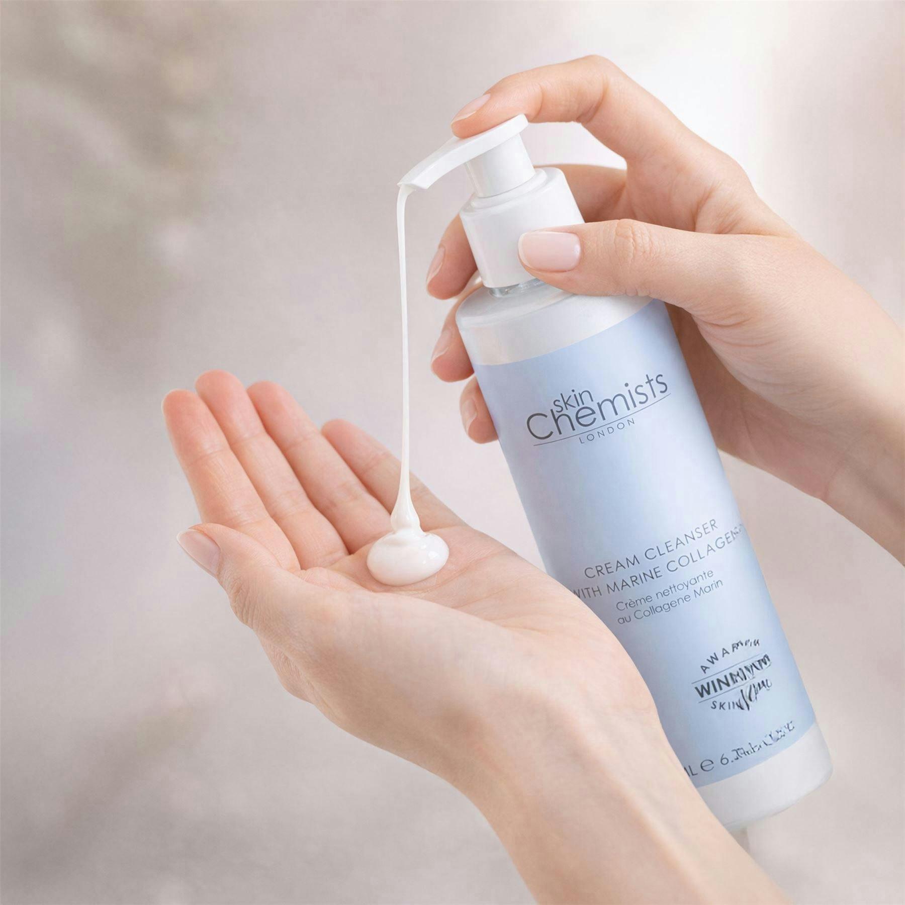 skinChemists Anti-Ageing Foaming Cleanser with Marine Collagen 200ml , view 3 of 5