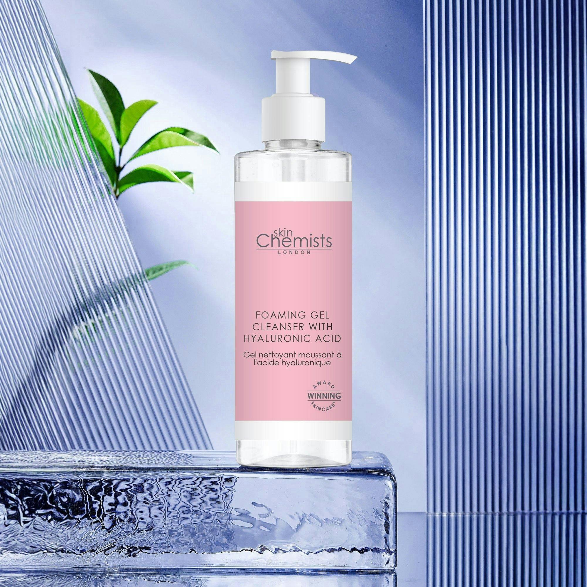 skinChemists Foaming Anti-Ageing Gel Cleanser with Hyaluronic Acid 200ml , view 5 of 5