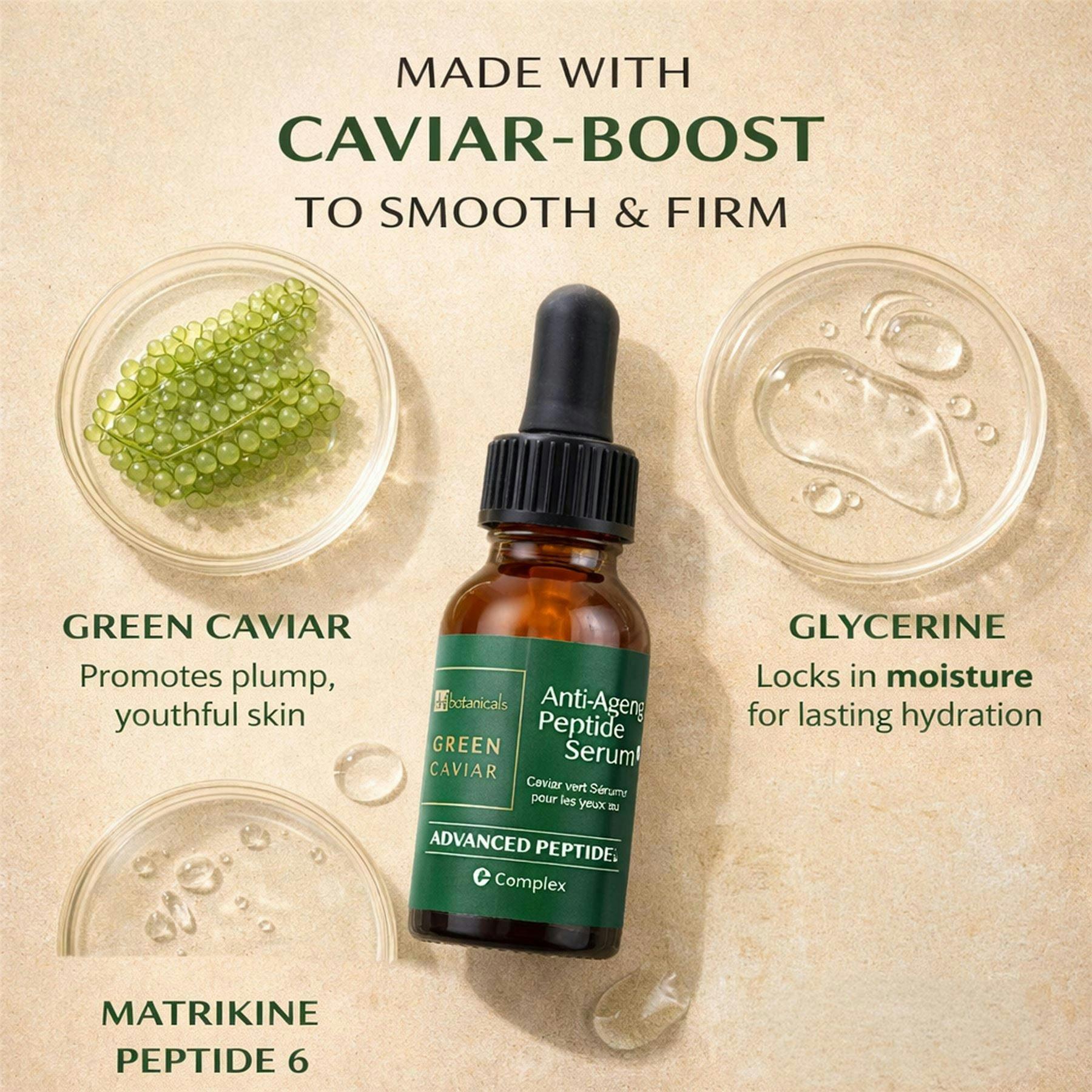 Dr. Botanicals Green Caviar Anti-Ageing Peptide Eye Serum 15ml , view 3 of 5