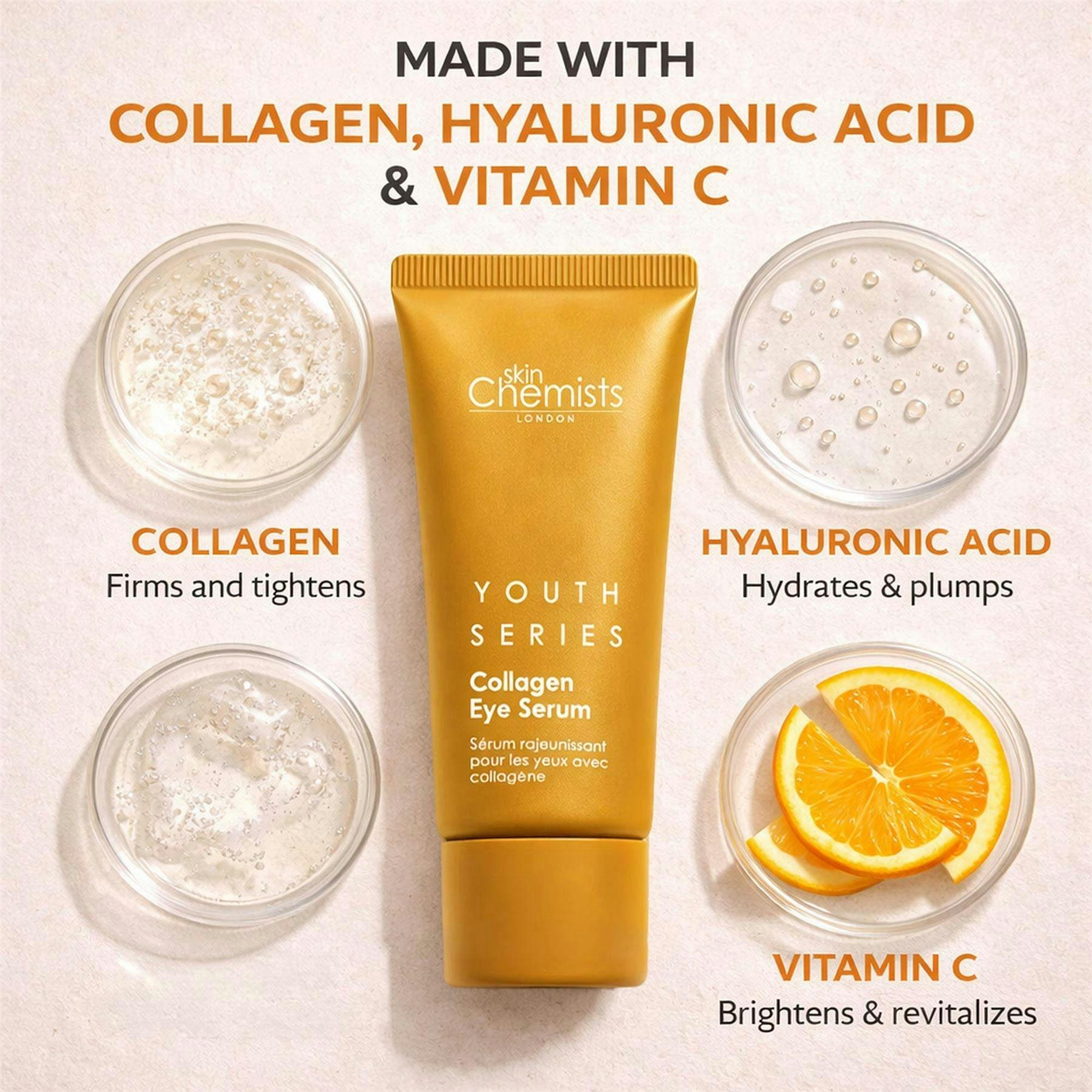 skinChemists 2% Collagen Anti-Ageing Eye Serum 15ml , view 3 of 6