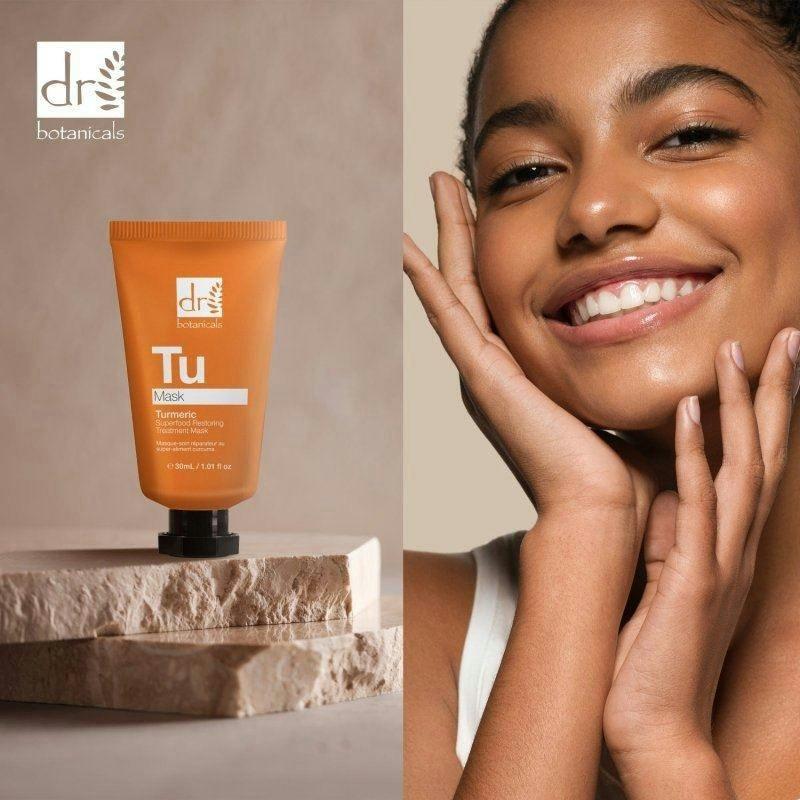 Dr. Botanicals Advanced Turmeric Superfood Anti-Ageing Restoring Treatment Mask 30ml , view 5 of 6