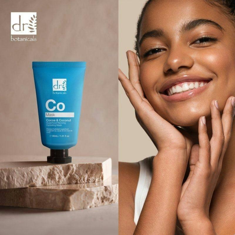 Dr. Botanicals Cocoa & Coconut Anti-Ageing Superfood Reviving Hydrating Mask 30ml , view 5 of 6