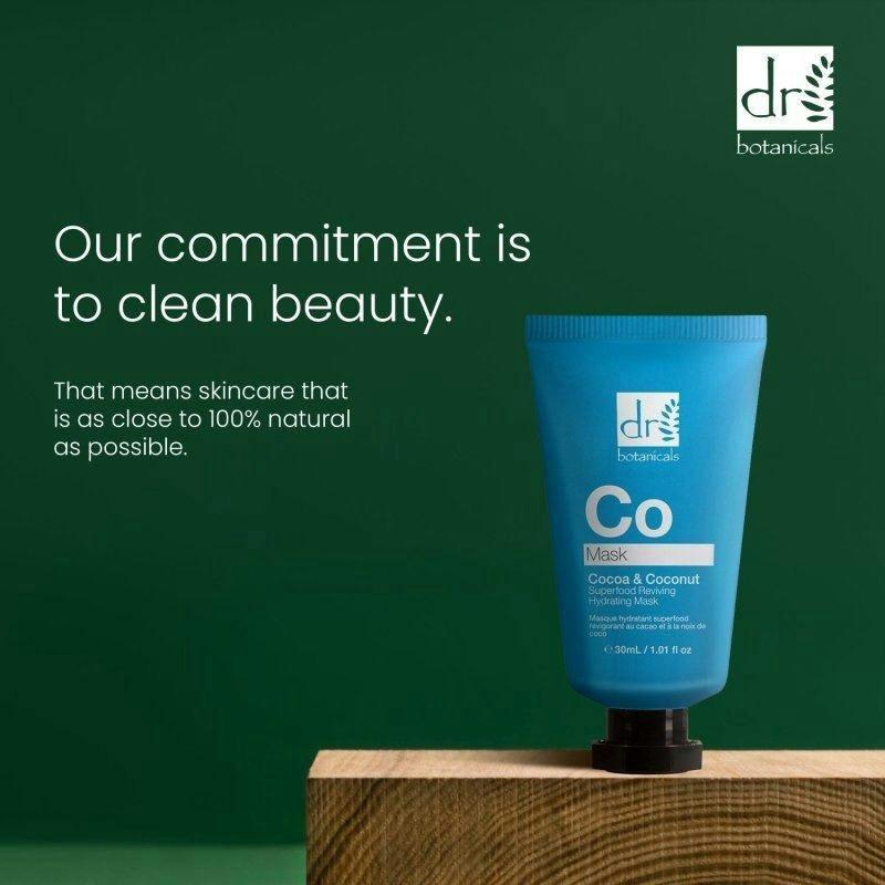 Dr. Botanicals Cocoa & Coconut Anti-Ageing Superfood Reviving Hydrating Mask 30ml , view 6 of 6