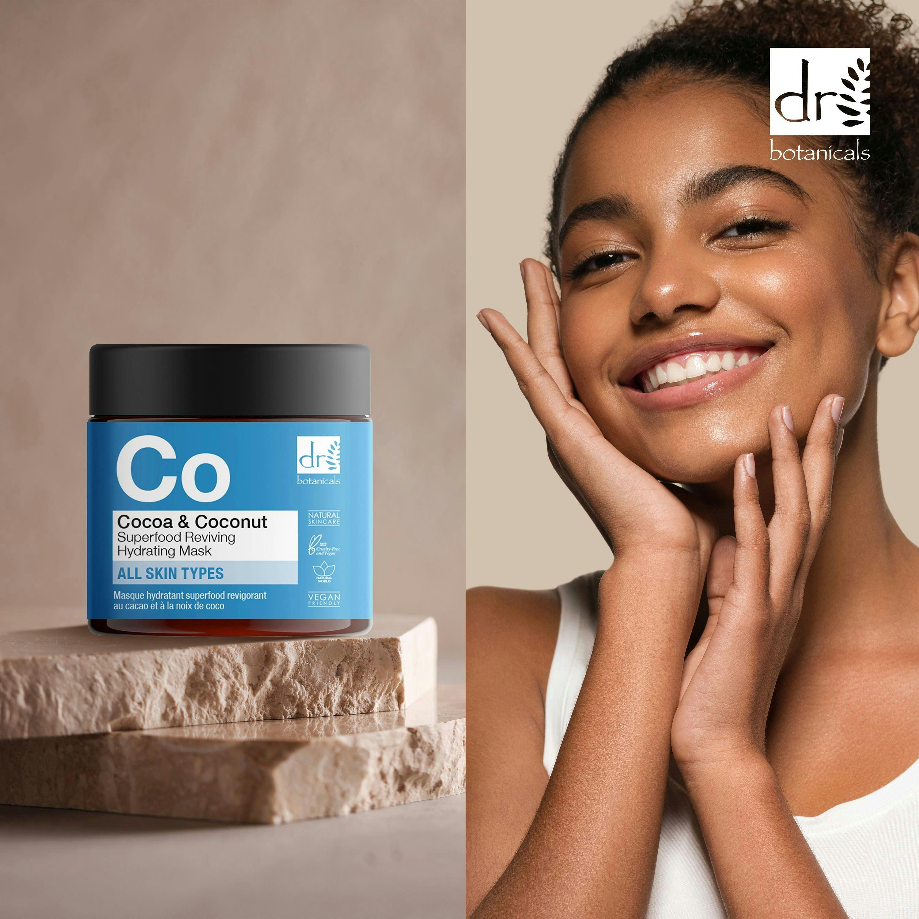 Dr. Botanicals Advanced Cocoa & Coconut Anti-Ageing Reviving Hydrating Mask 60ml , view 5 of 6