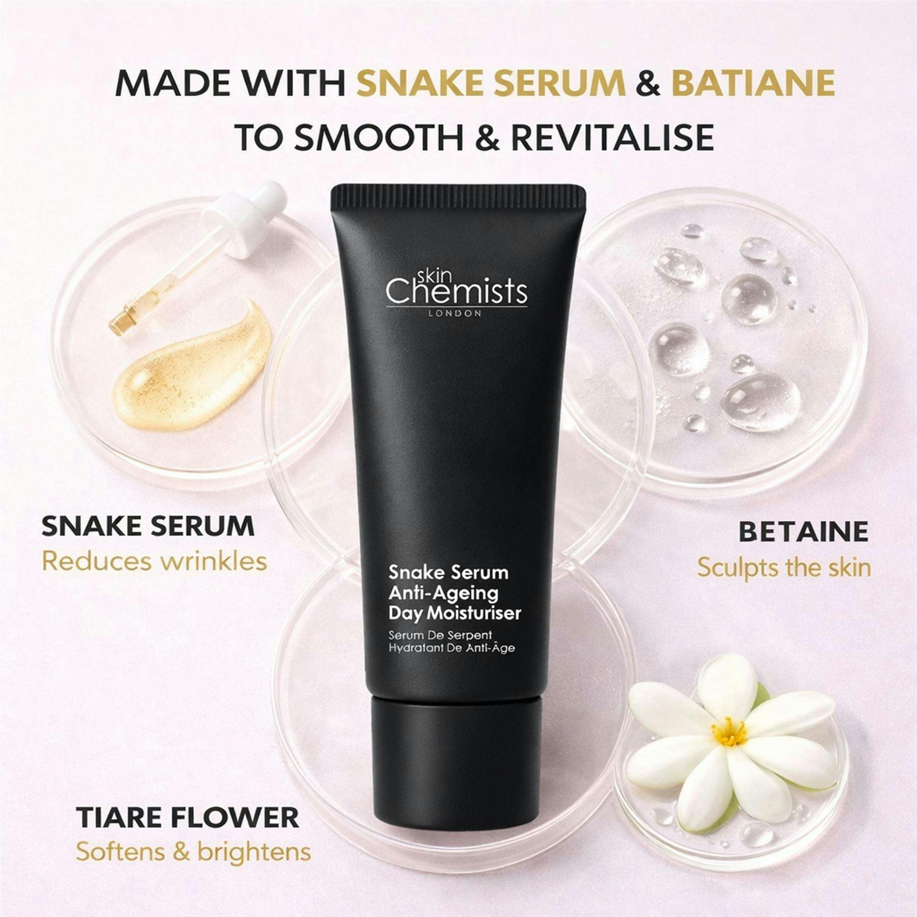 skinChemists Snake Serum Anti-Ageing Day Moisturiser 50ml , view 3 of 6