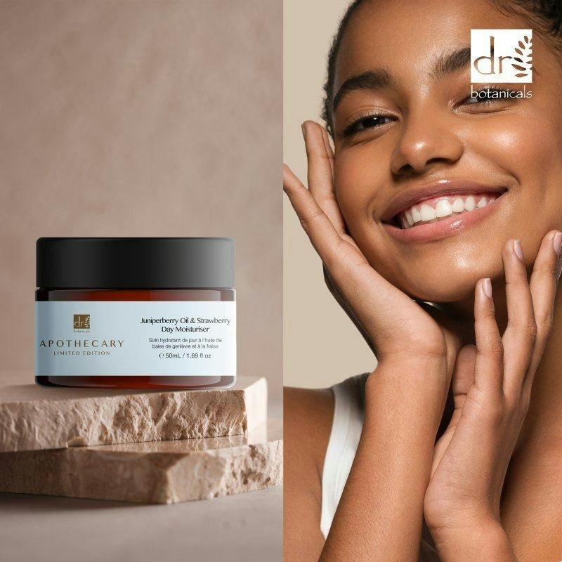 Dr. Botanicals Anti-Ageing Juniperberry Oil & Strawberry Day Moisturiser 50ml , view 6 of 6