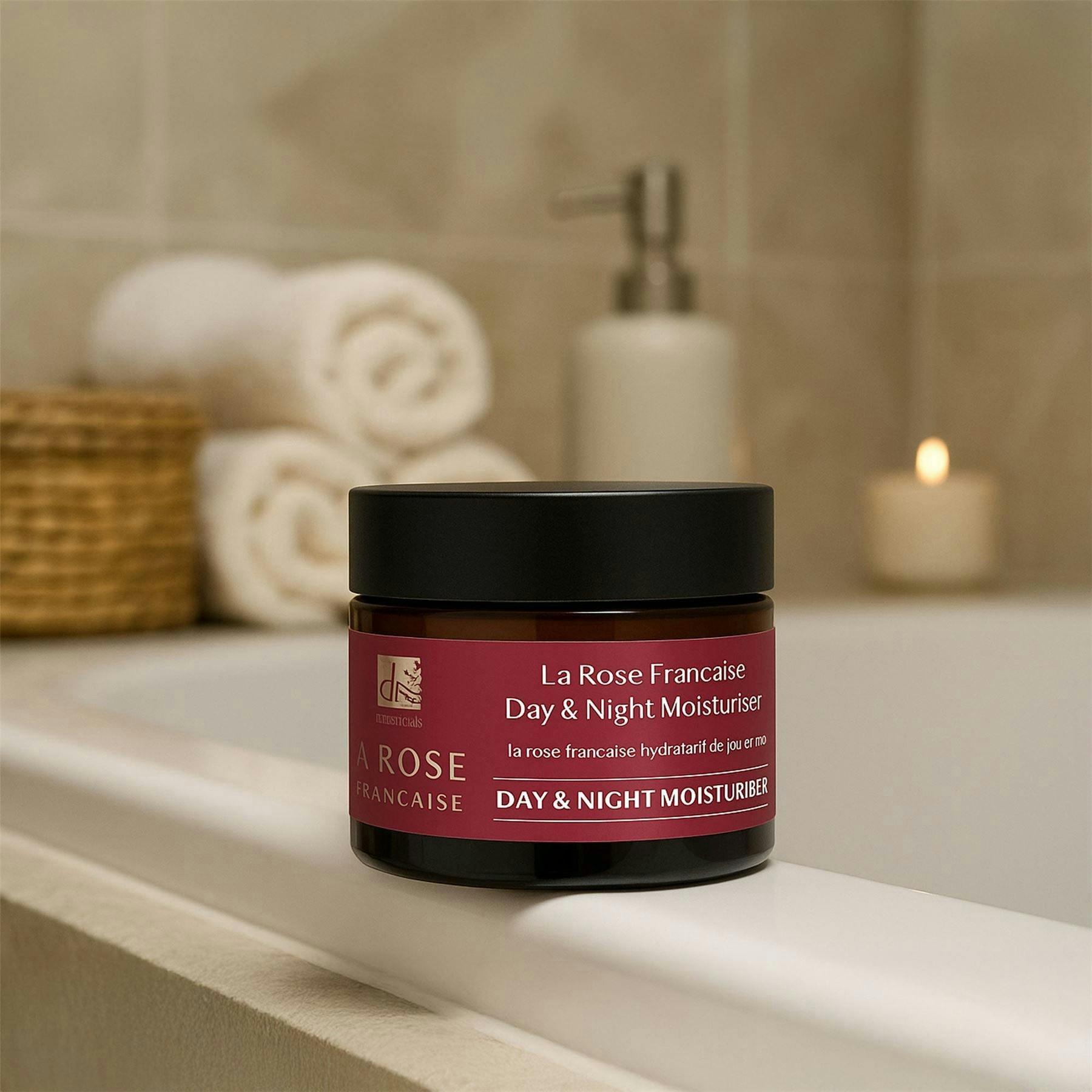 Dr. Botanicals La Rose Francaise Anti-Ageing Duo Day & Night Moisturiser 50ml , view 5 of 6