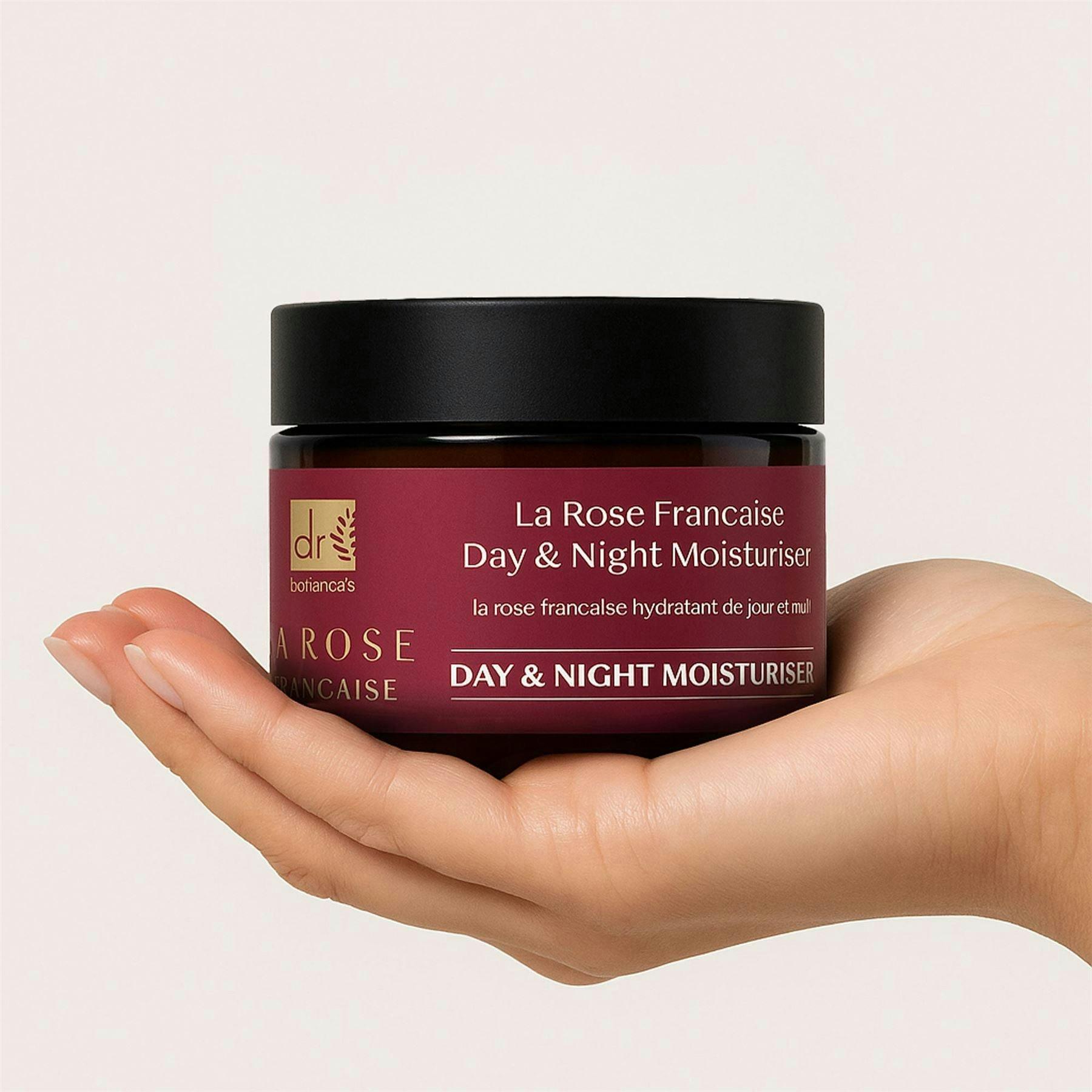 Dr. Botanicals La Rose Francaise Anti-Ageing Duo Day & Night Moisturiser 50ml , view 6 of 6