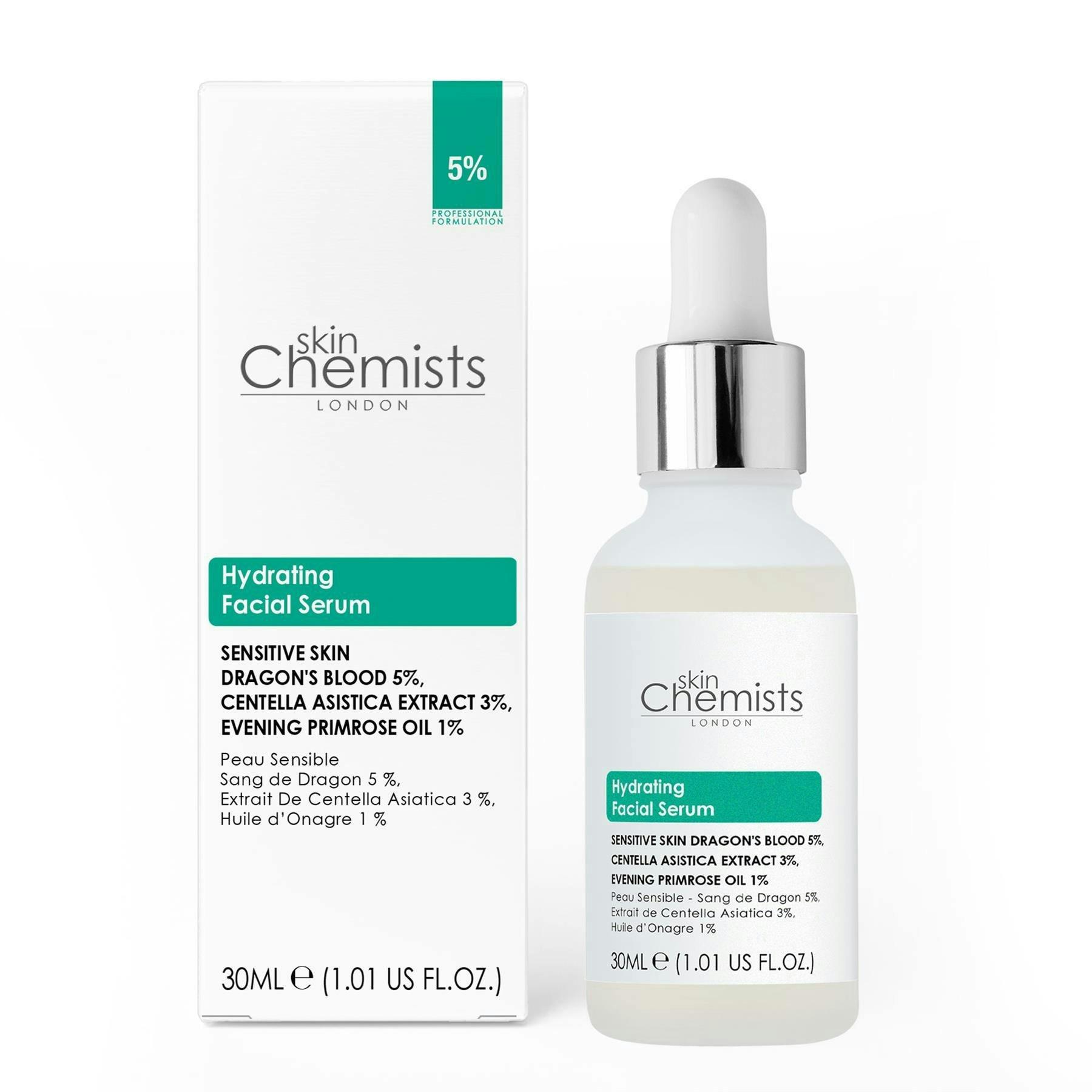 skinChemists Sensitive Skin 5% Dragon's Blood, 3% Centella Asiatica Facial Serum 30ml , view 5 of 6