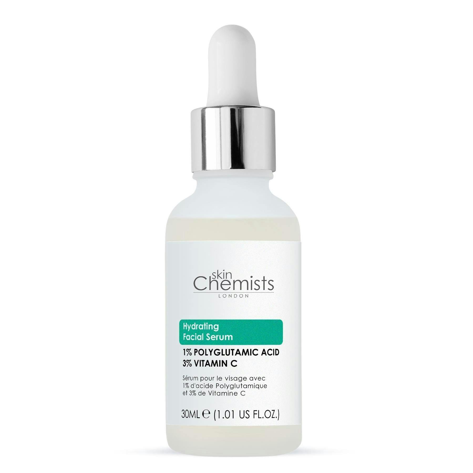 skinChemists Hydrating Polyglutamic Acid 1%, Vitamin C 3% Facial Serum 30ml , view 6 of 6