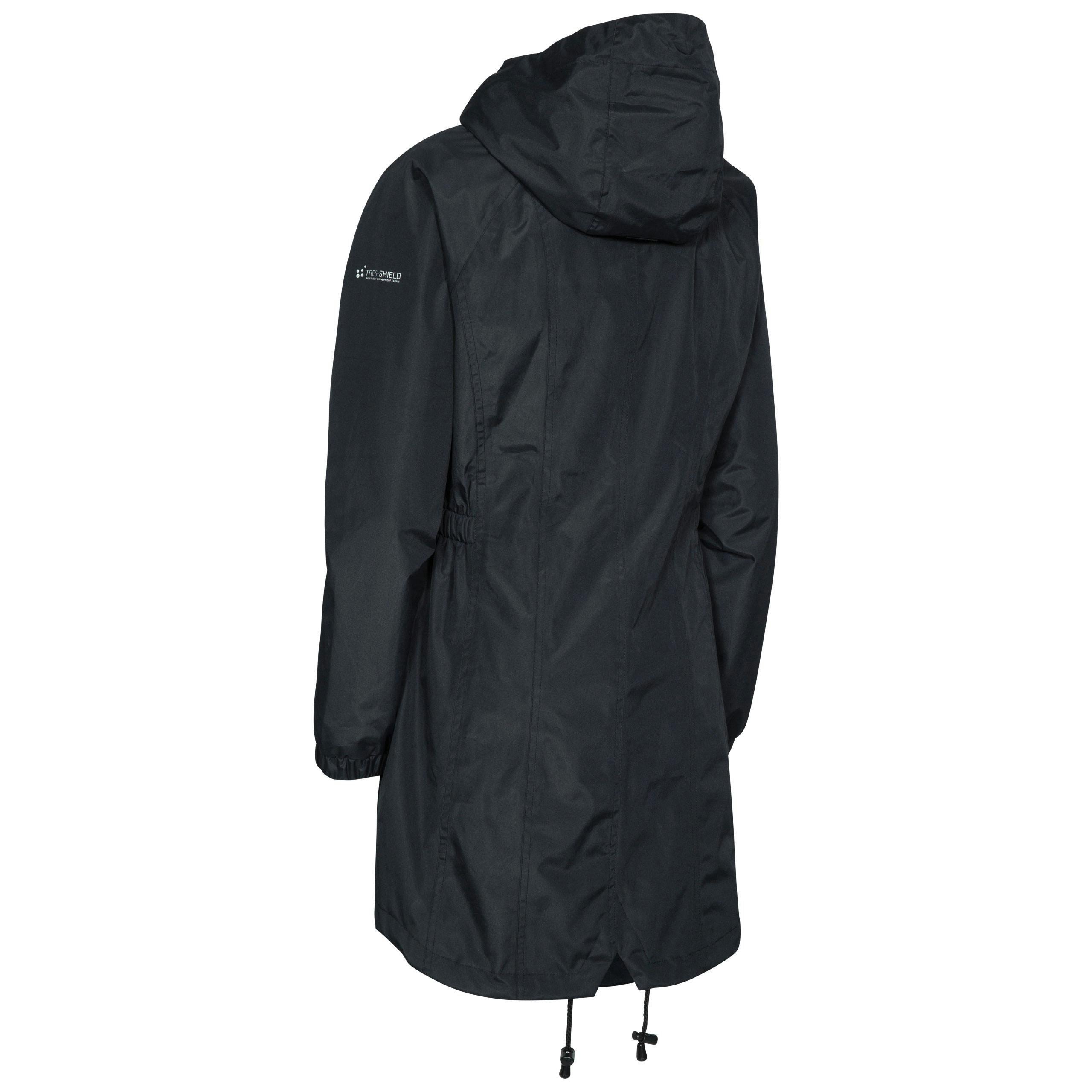 Trespass Womens Waterproof Jacket Daytrip in Black , view 2 of 6