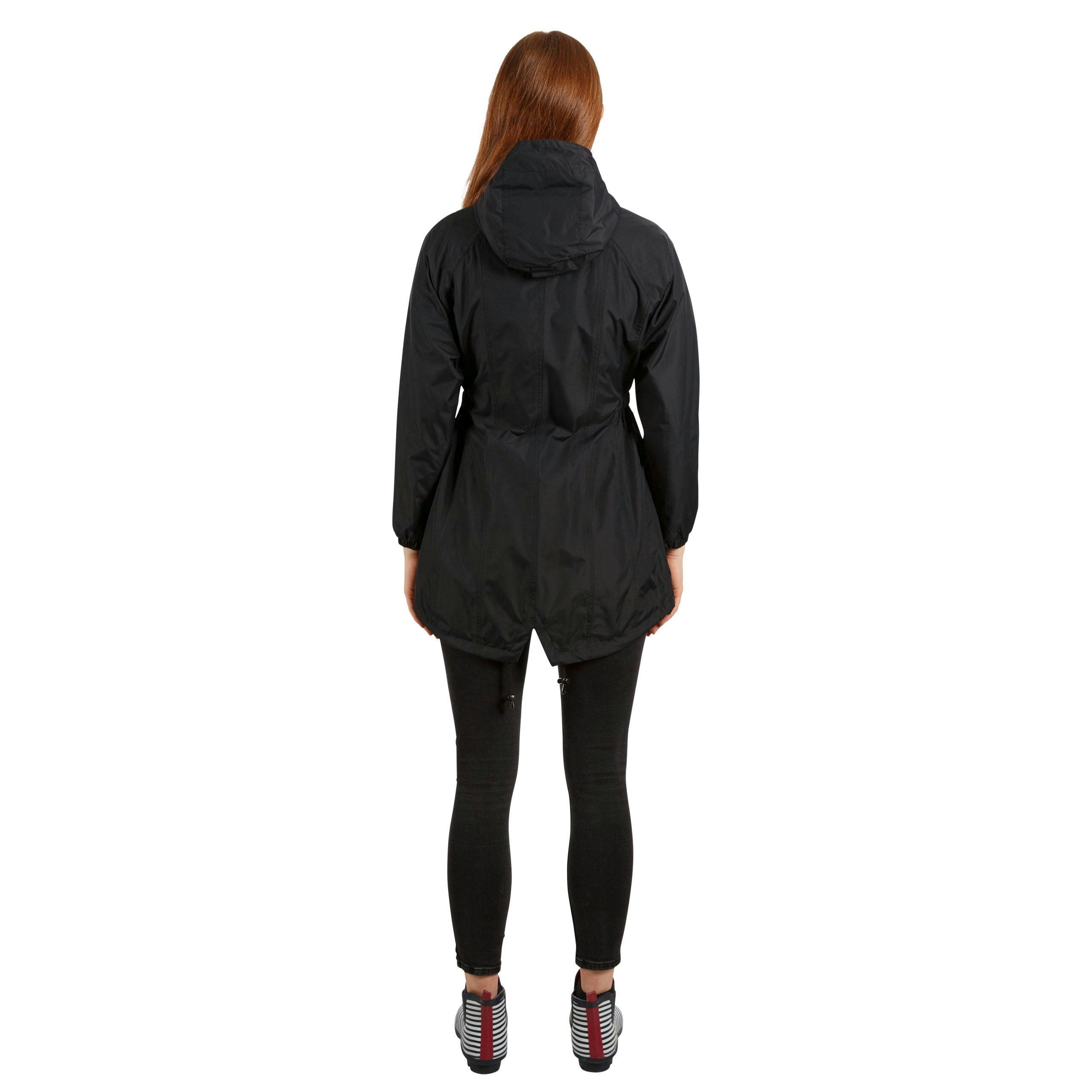 Trespass Womens Waterproof Jacket Daytrip in Black , view 4 of 6