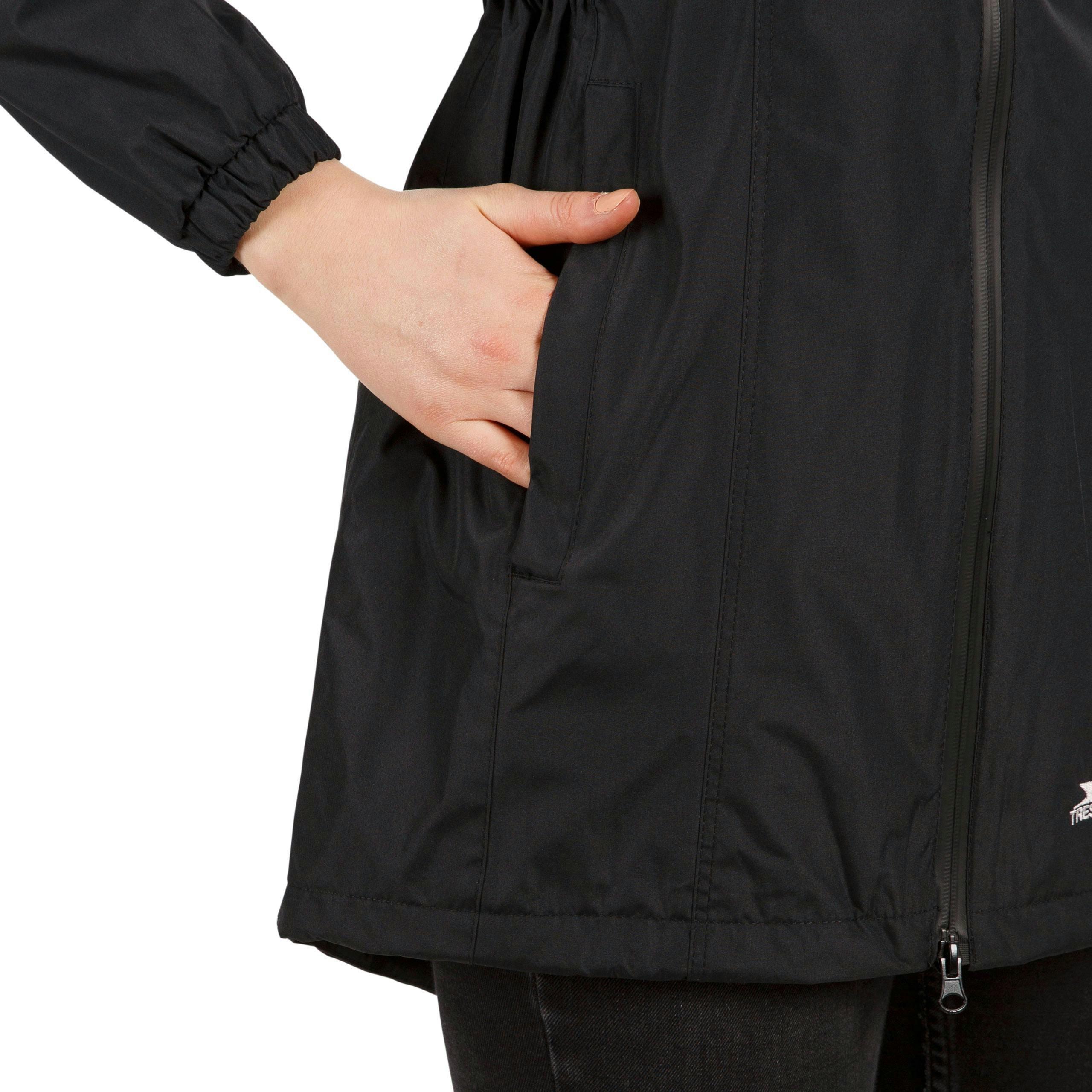 Trespass Womens Waterproof Jacket Daytrip in Black , view 6 of 6