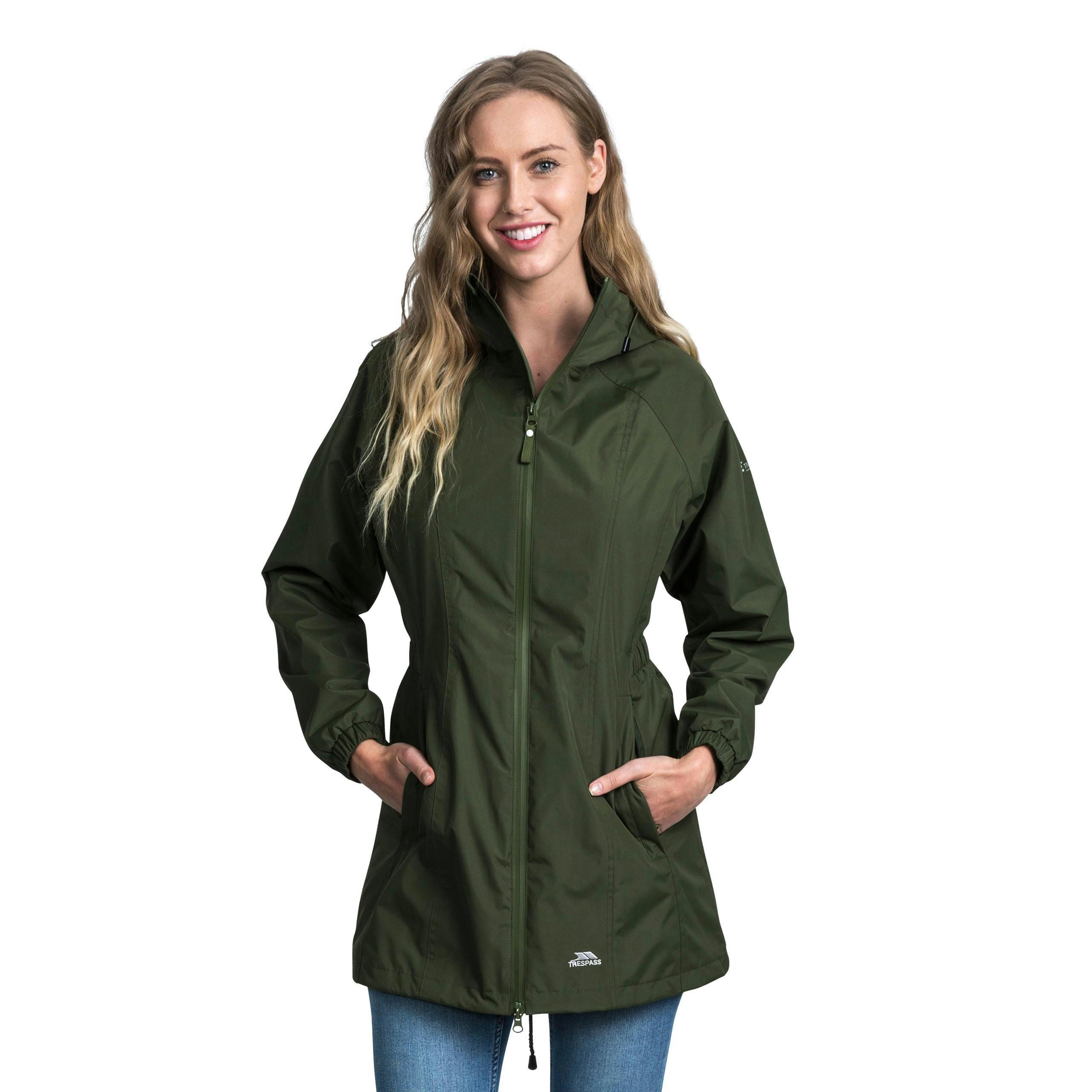 Trespass Womens Waterproof Jacket Daytrip in Moss , view 3 of 6