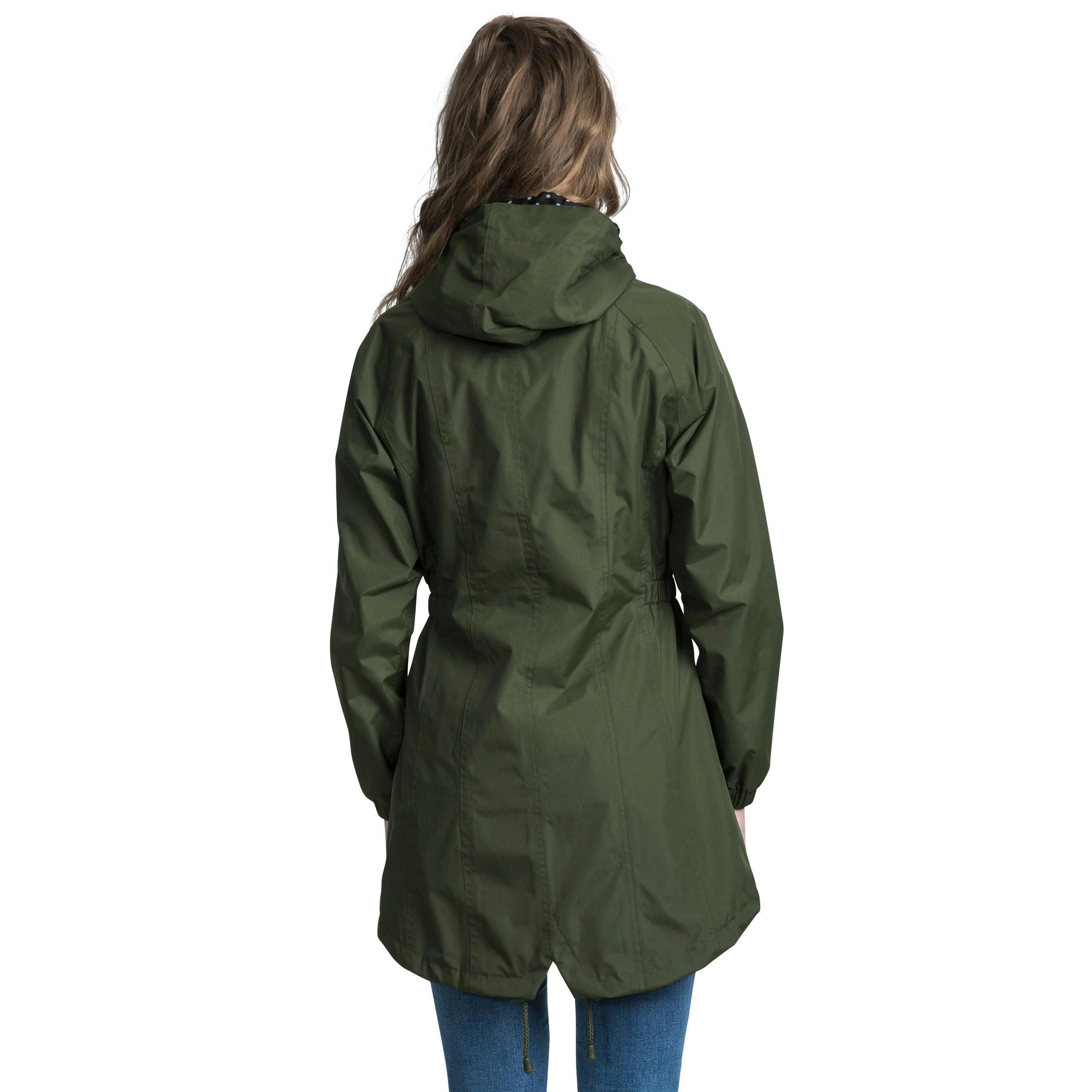 Trespass Womens Waterproof Jacket Daytrip in Moss , view 4 of 6