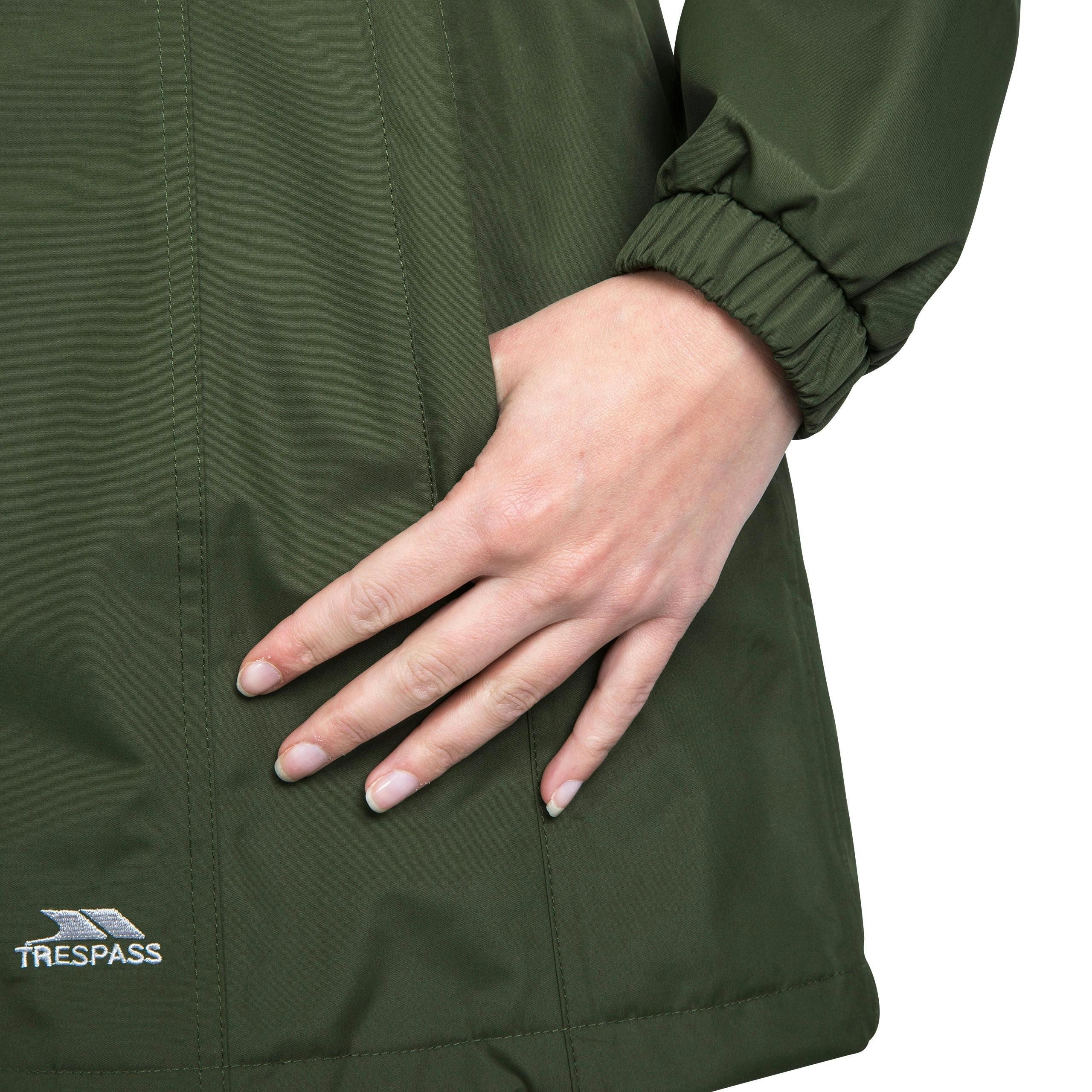 Trespass Womens Waterproof Jacket Daytrip in Moss , view 6 of 6