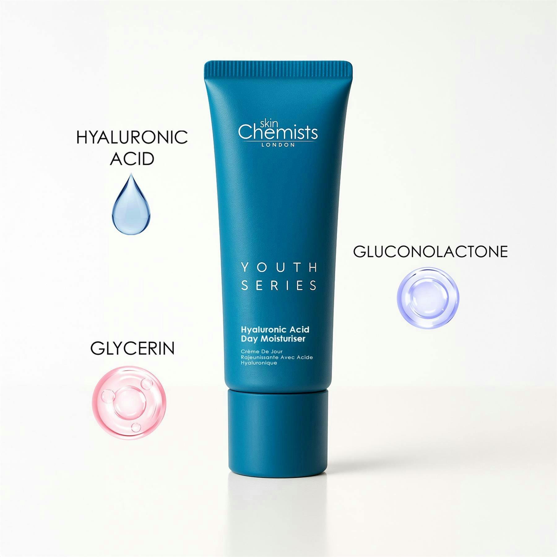 skinChemists 1% Hyaluronic Acid Anti-Ageing Day Moisturiser 50ml , view 4 of 5
