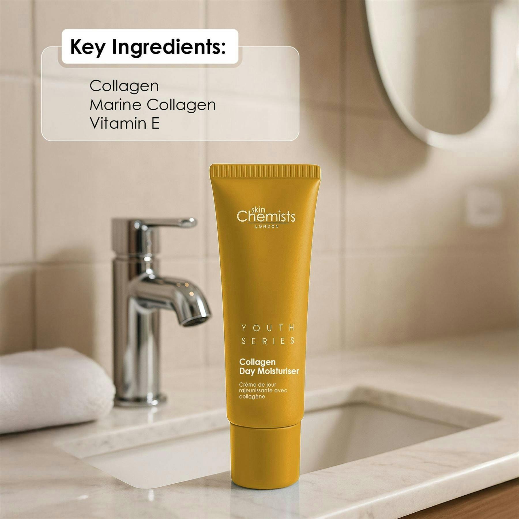 skinChemists 1% Collagen Anti-Ageing Day Moisturiser 50ml , view 3 of 5