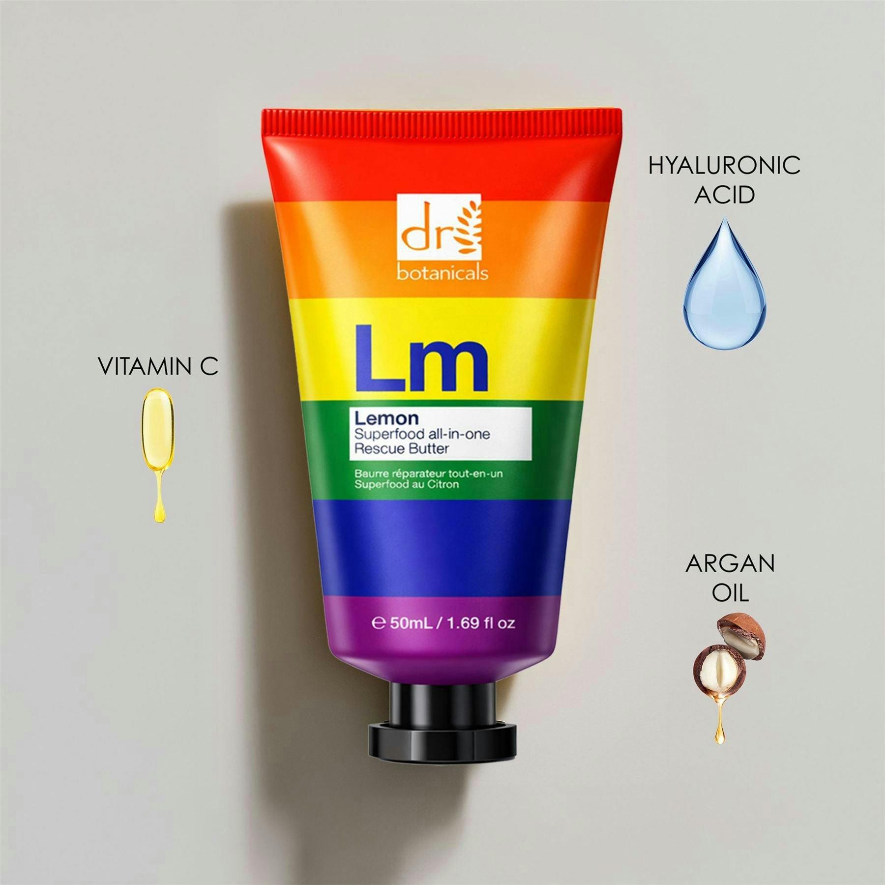 Dr. Botanicals Pride Edition Anti-Ageing Lemon All-In-One Rescue Butter 50ml , view 3 of 6