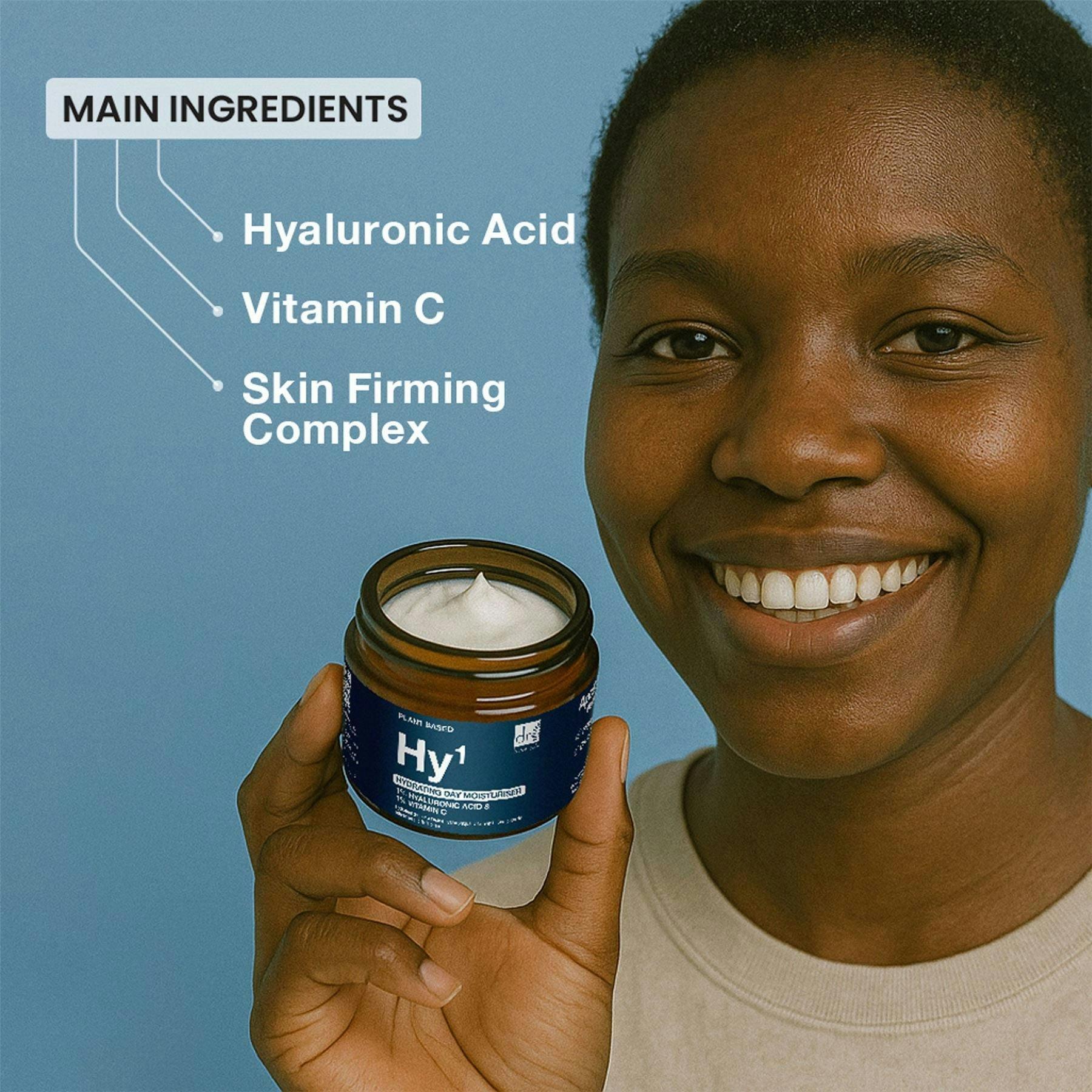 Dr. Botanicals Hydrating Anti-Ageing Day Moisturiser with 1% Hyaluronic Acid & 1% Vitamin C 60ml , view 3 of 6