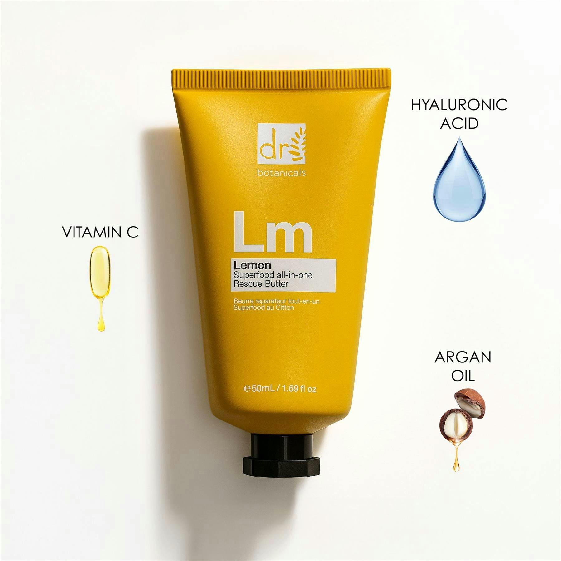 Dr. Botanicals Lemon Superfood Anti-Ageing All-In-One Rescue Butter 50ml , view 4 of 6