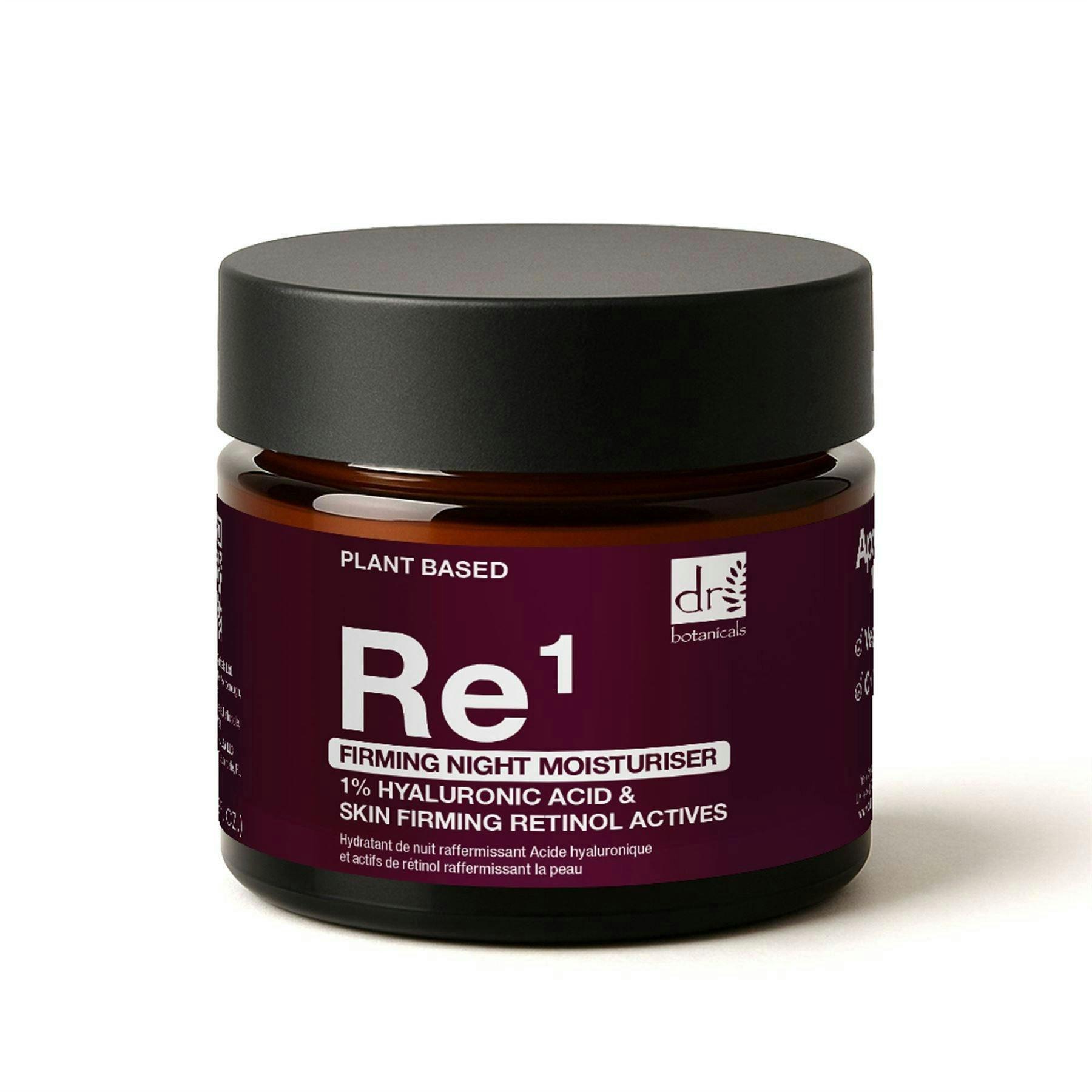 Dr. Botanicals Firming Anti-Ageing Night Moisturiser with 1% Hyaluronic Acid, Retinol Actives 60ml , view 2 of 5