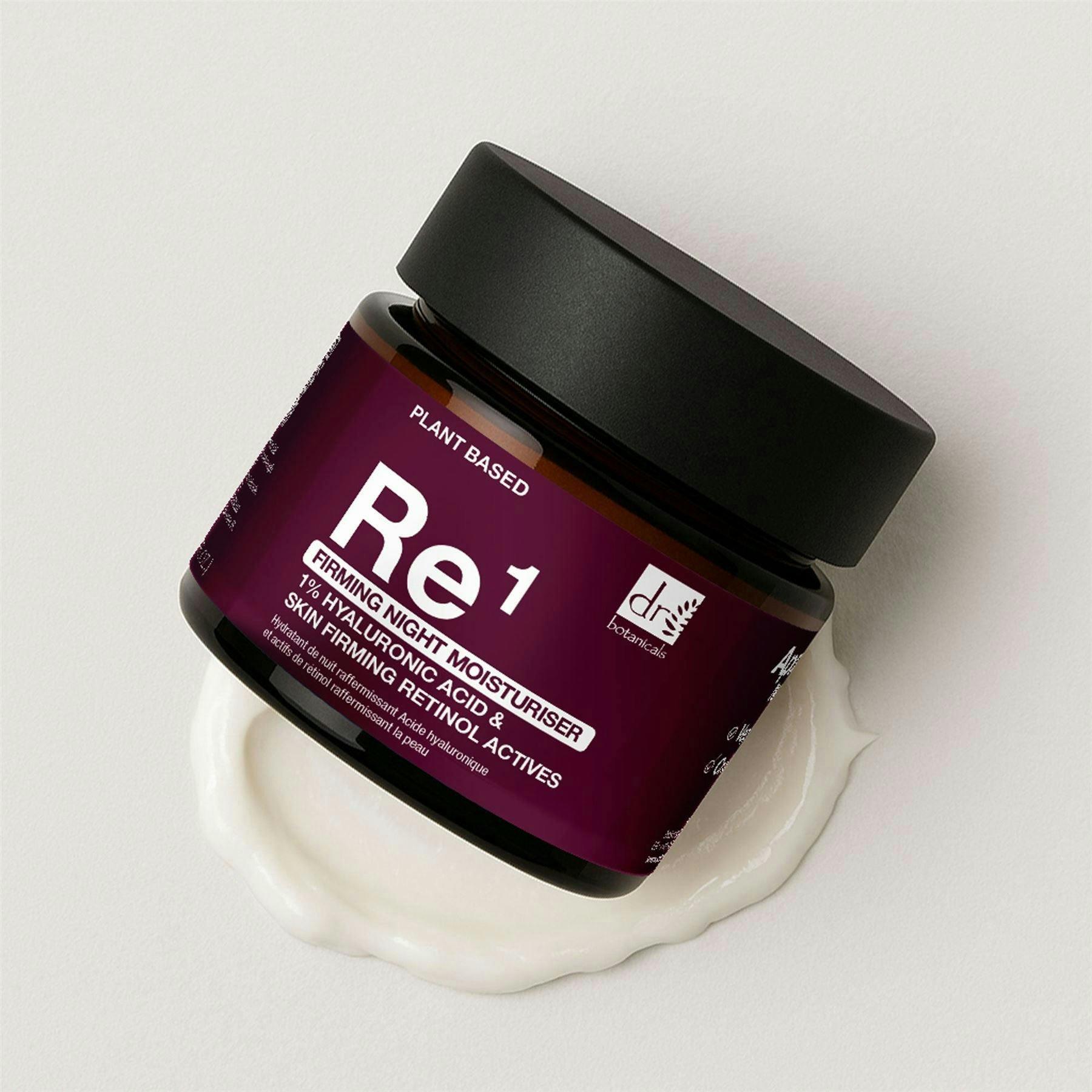 Dr. Botanicals Firming Anti-Ageing Night Moisturiser with 1% Hyaluronic Acid, Retinol Actives 60ml , view 5 of 5