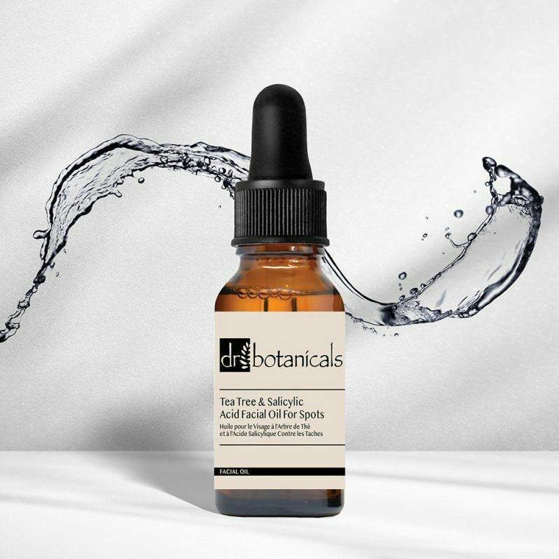 Dr. Botanicals Eucalyptus, Tea Tree, Anti-Ageing & Salicylic Acid Facial Oil 15ml , view 2 of 3
