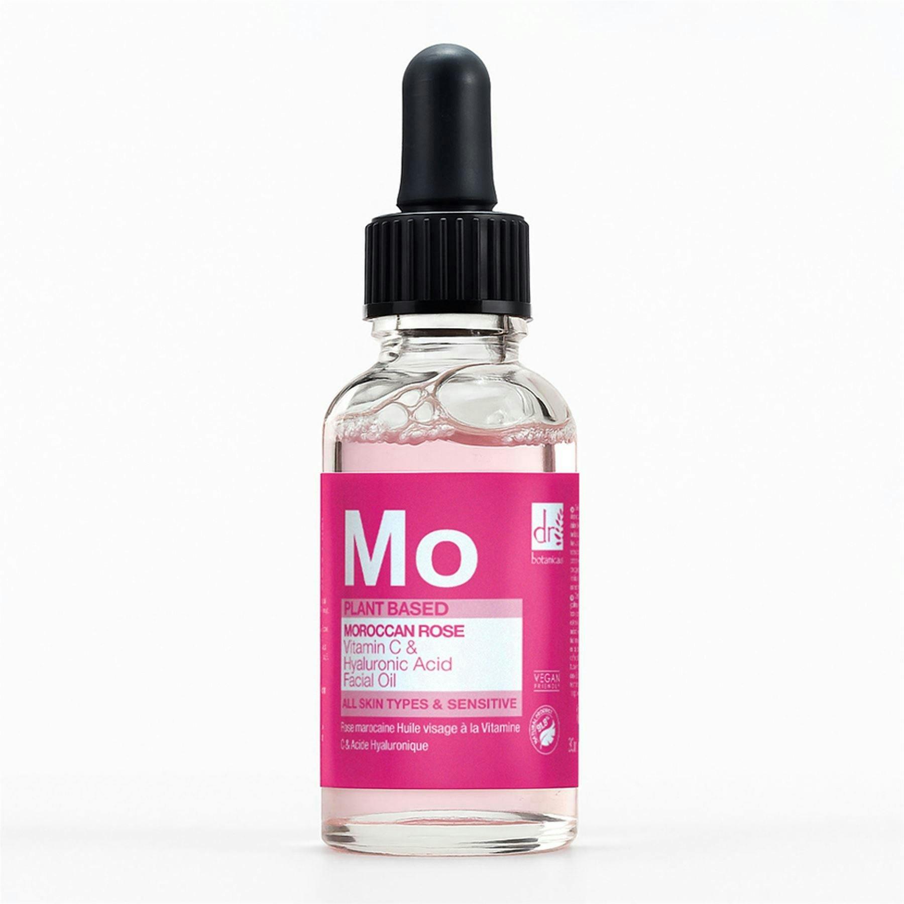Dr. Botanicals Moroccan Rose Anti-Ageing Facial Oil with Hyaluronic Acid & Vitamin C 30ml , view 4 of 6