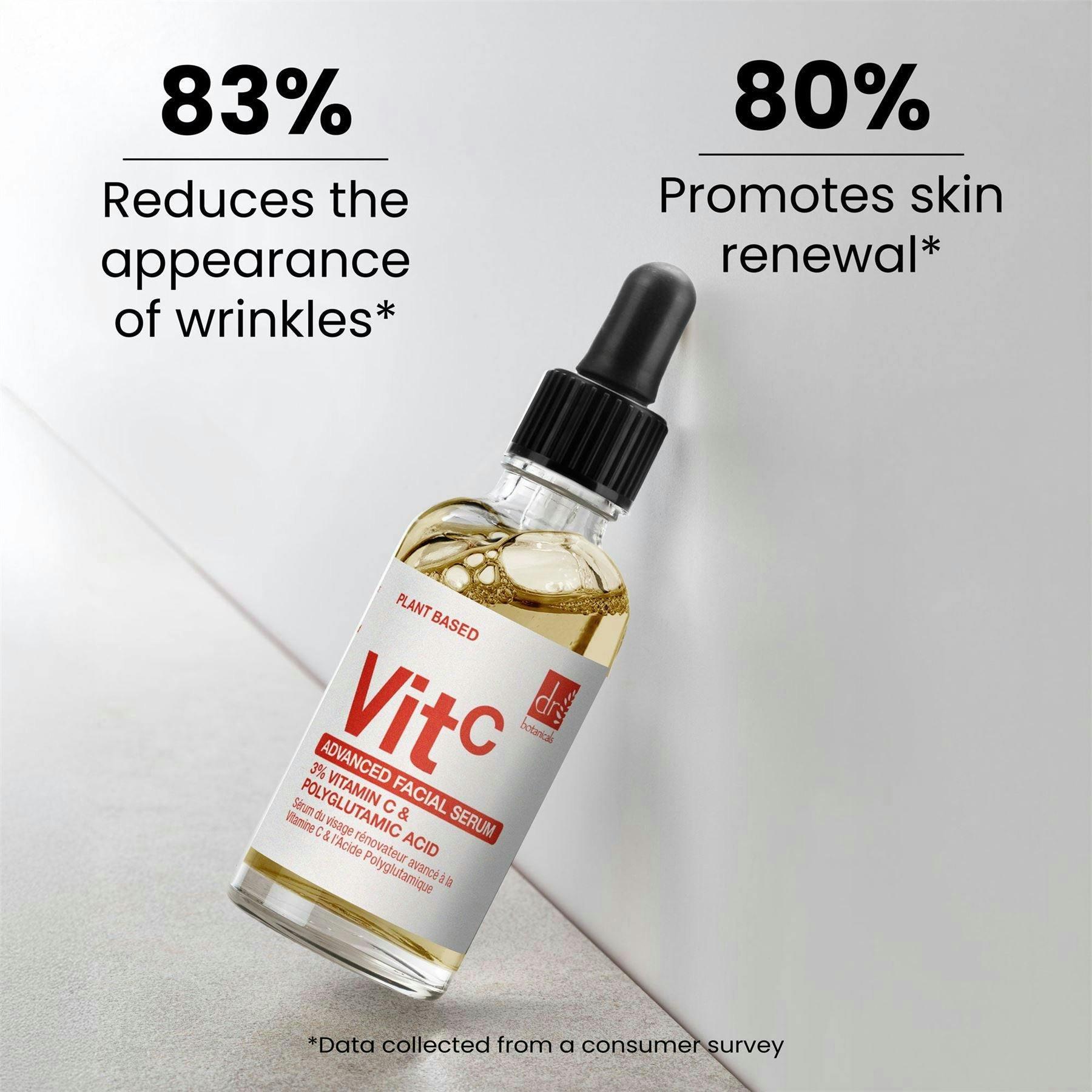 Dr. Botanicals Advanced Vitamin C 3% & Polyglutamic Acid Complex 1% & Brightening Facial Serum 30ml , view 2 of 5