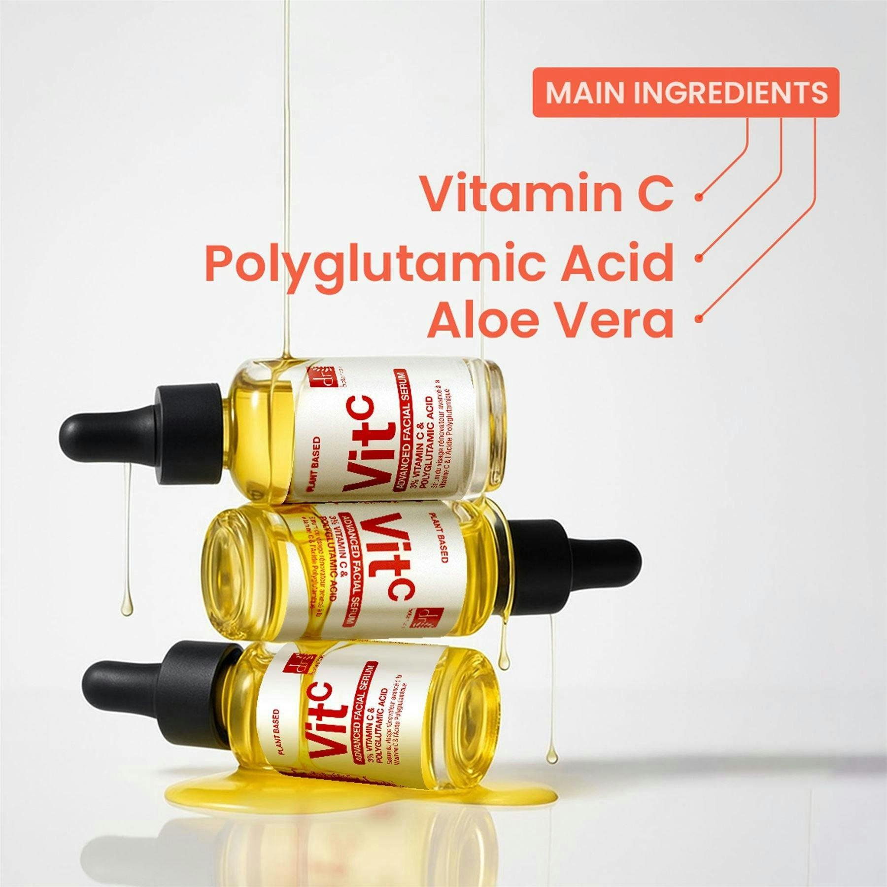 Dr. Botanicals Advanced Facial Anti-Ageing Serum 3% Vitamin C & Polyglutamic Acid 30ml , view 6 of 6
