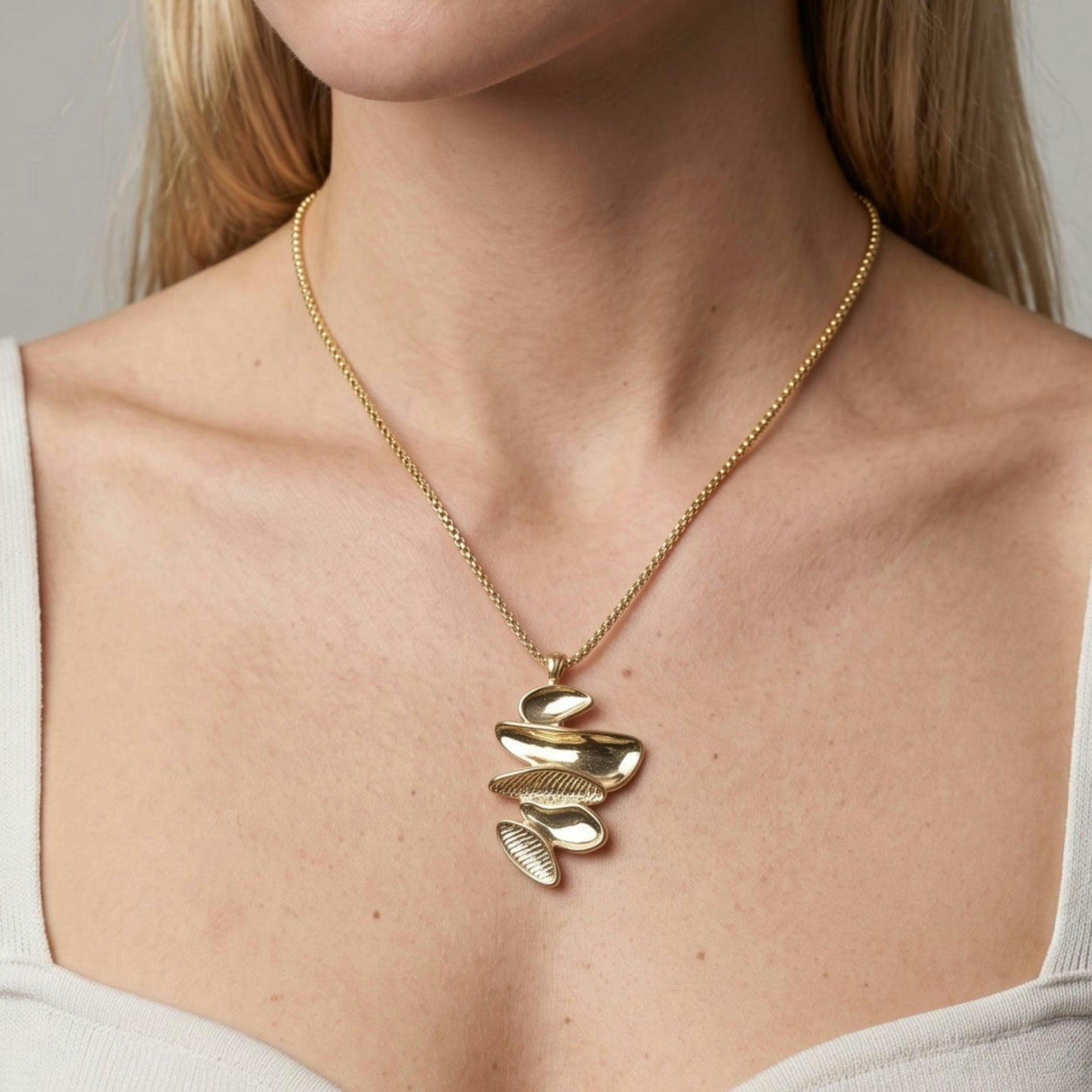 Kin Sculptural Pendant Necklace , view 4 of 5