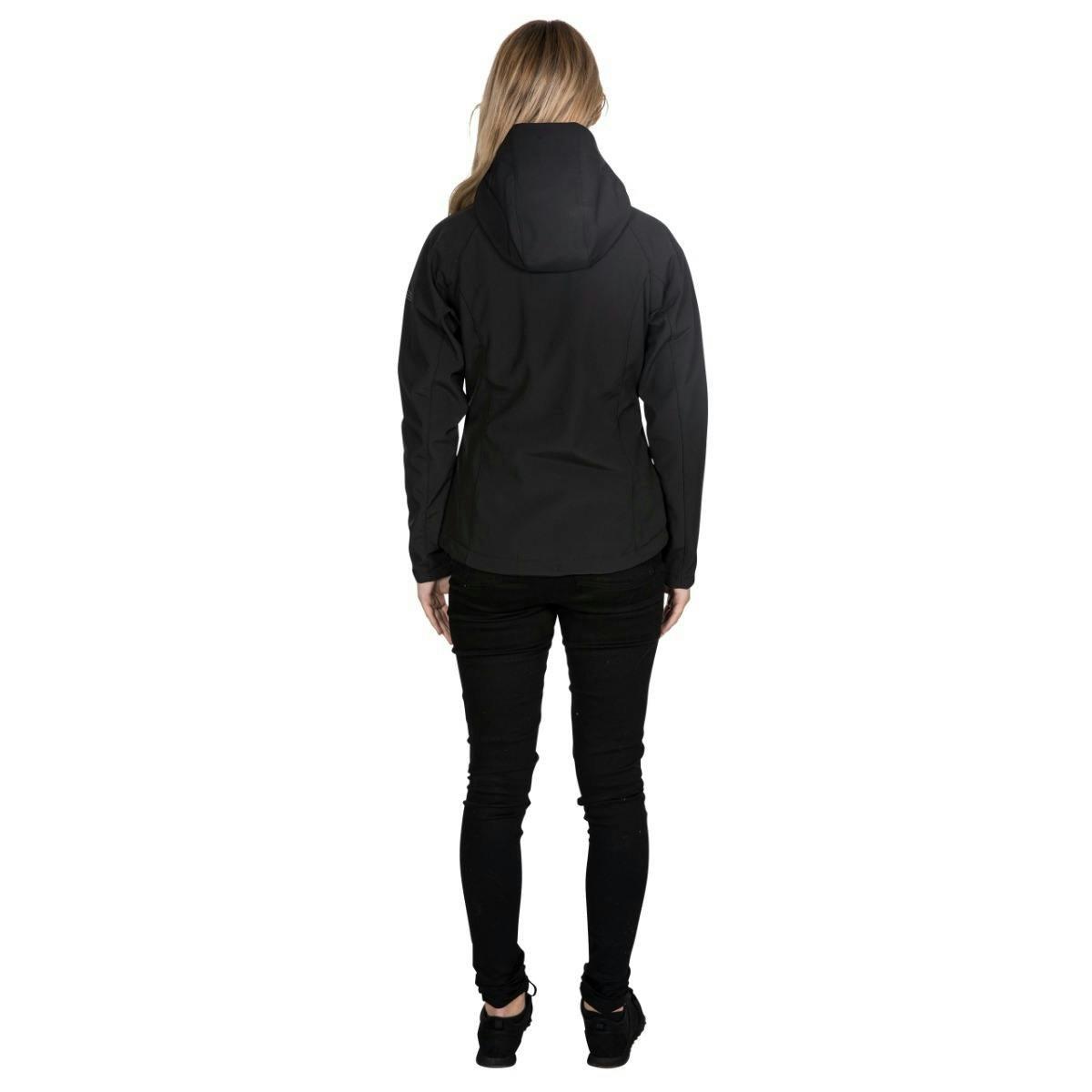 Trespass Womens Softshell Jacket Bela II in Black , view 3 of 6