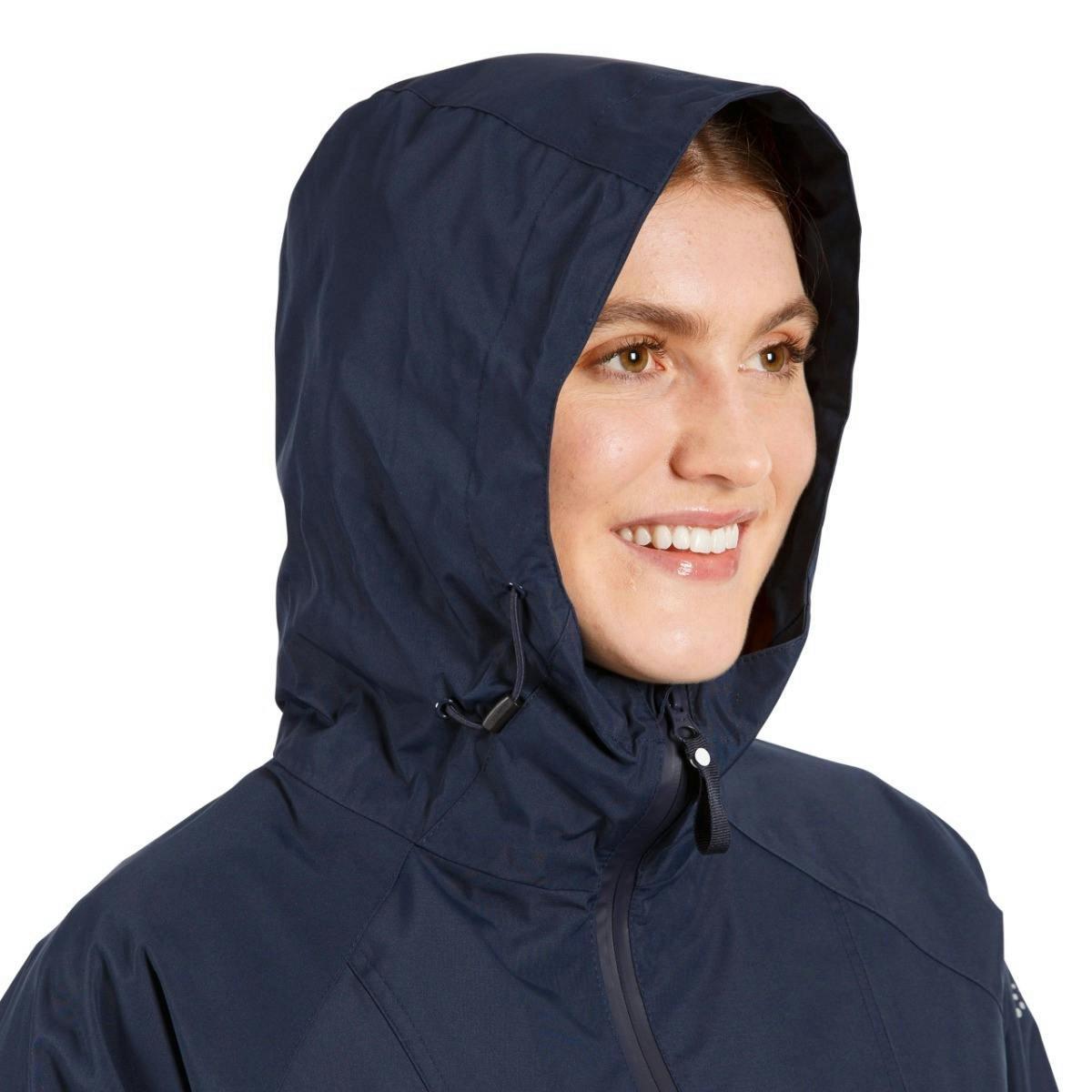 Trespass Womens Waterproof Jacket Daytrip in Navy , view 6 of 6