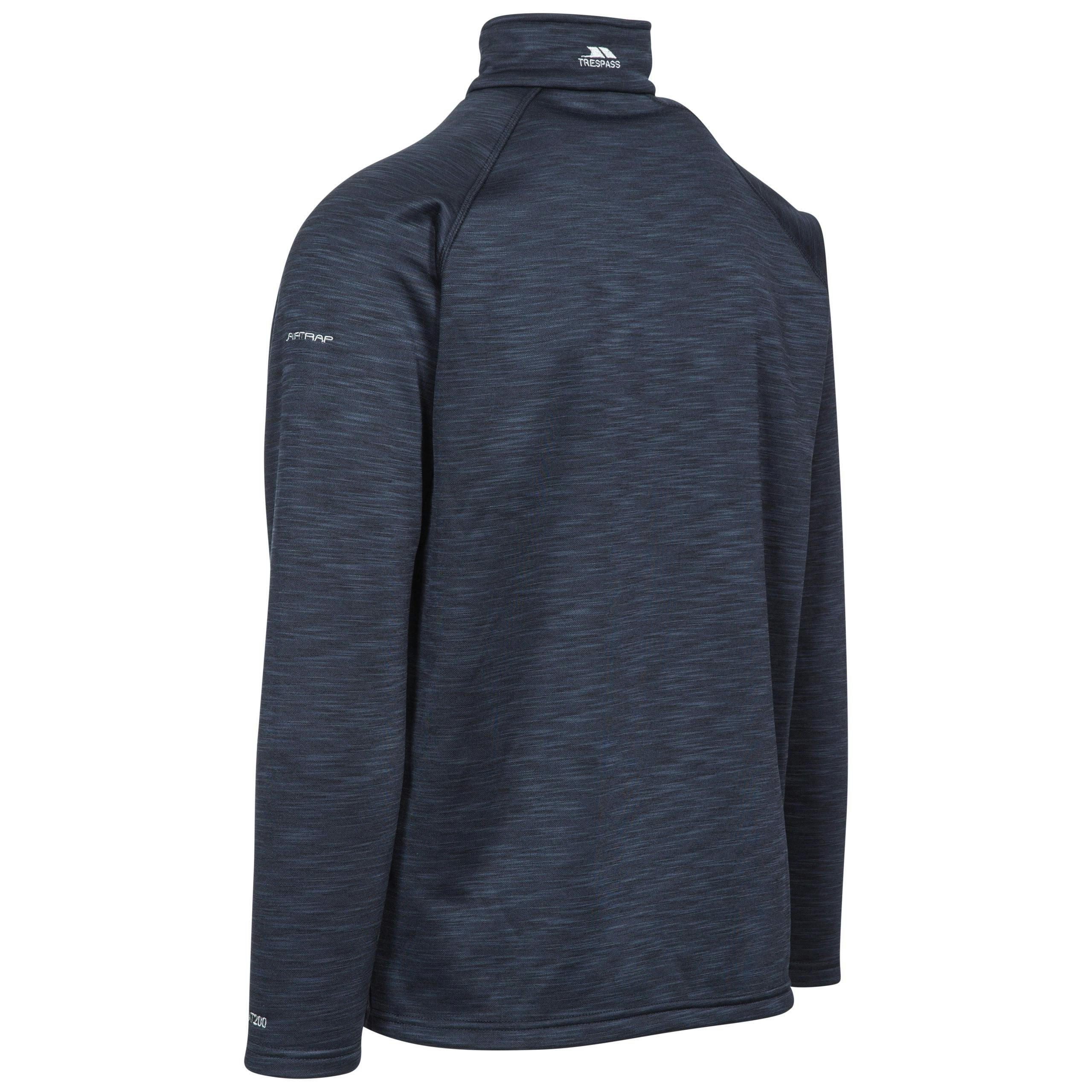Trespass Men's 1/2 Zip Fleece Collins in Navy , view 2 of 6