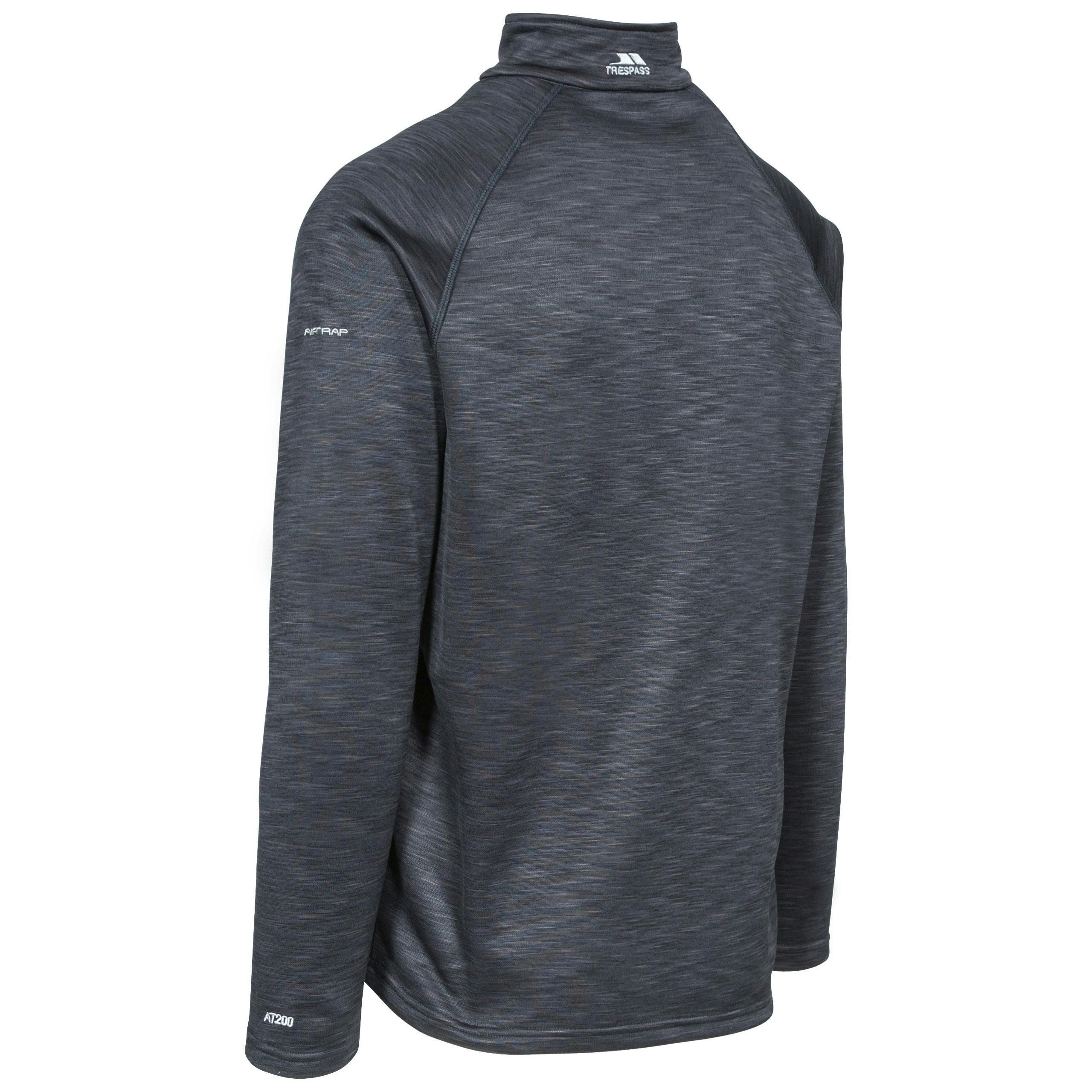 Trespass Men's 1/2 Zip Fleece Collins in Black , view 2 of 6