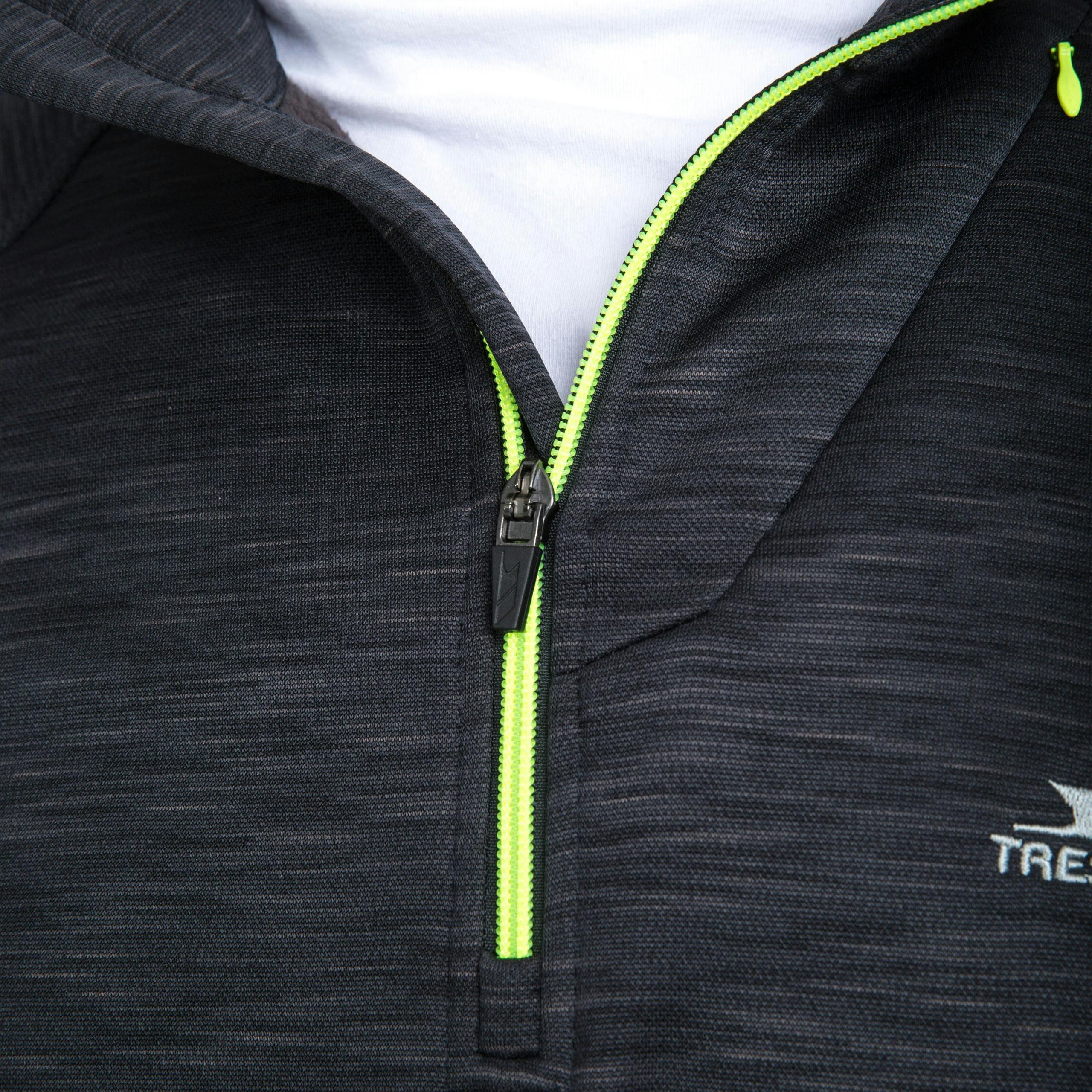 Trespass Men's 1/2 Zip Fleece Collins in Black , view 5 of 6